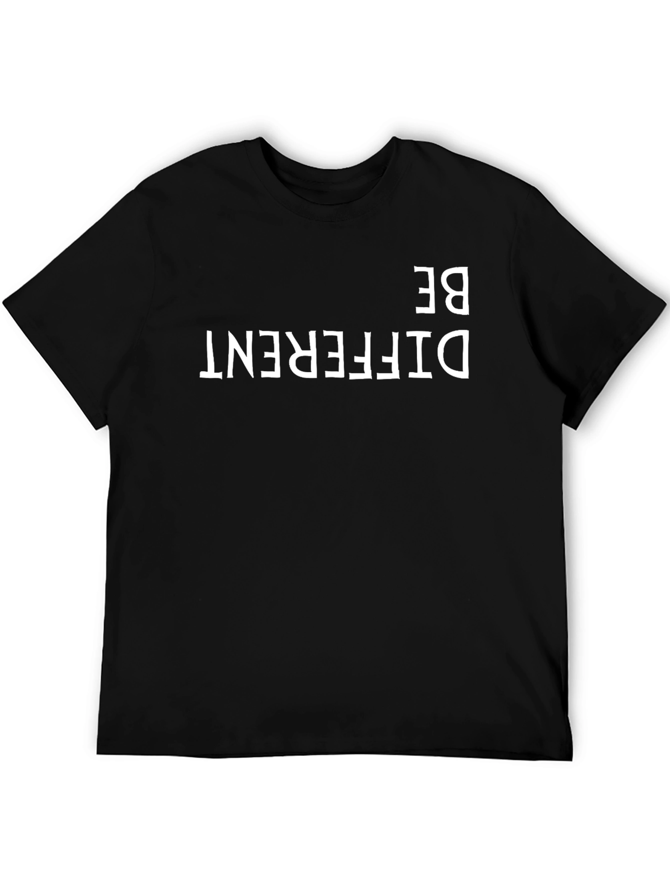 Be Different Black Graphic Tee - Mens Style