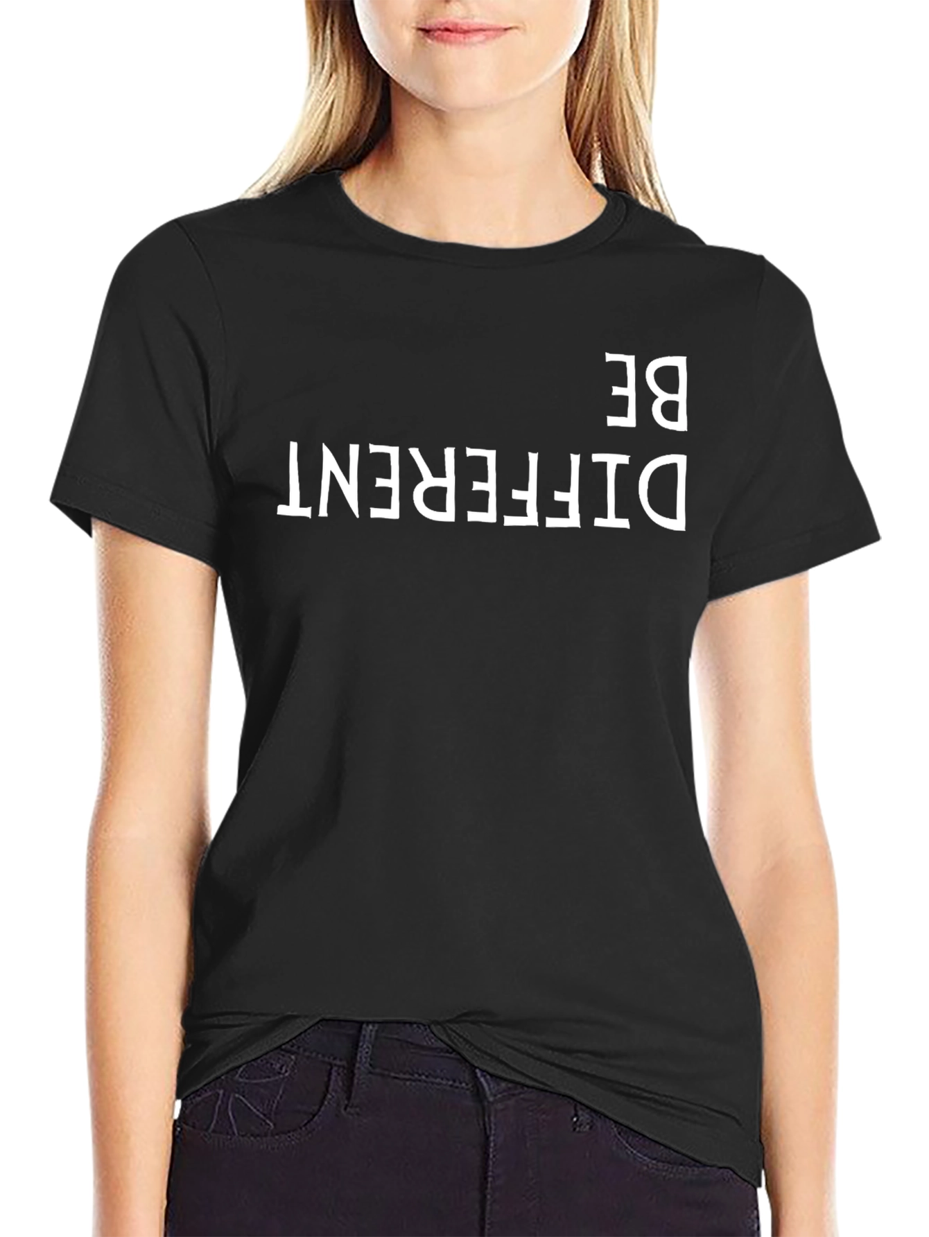 Be Different Black Graphic Tee - Mens Style