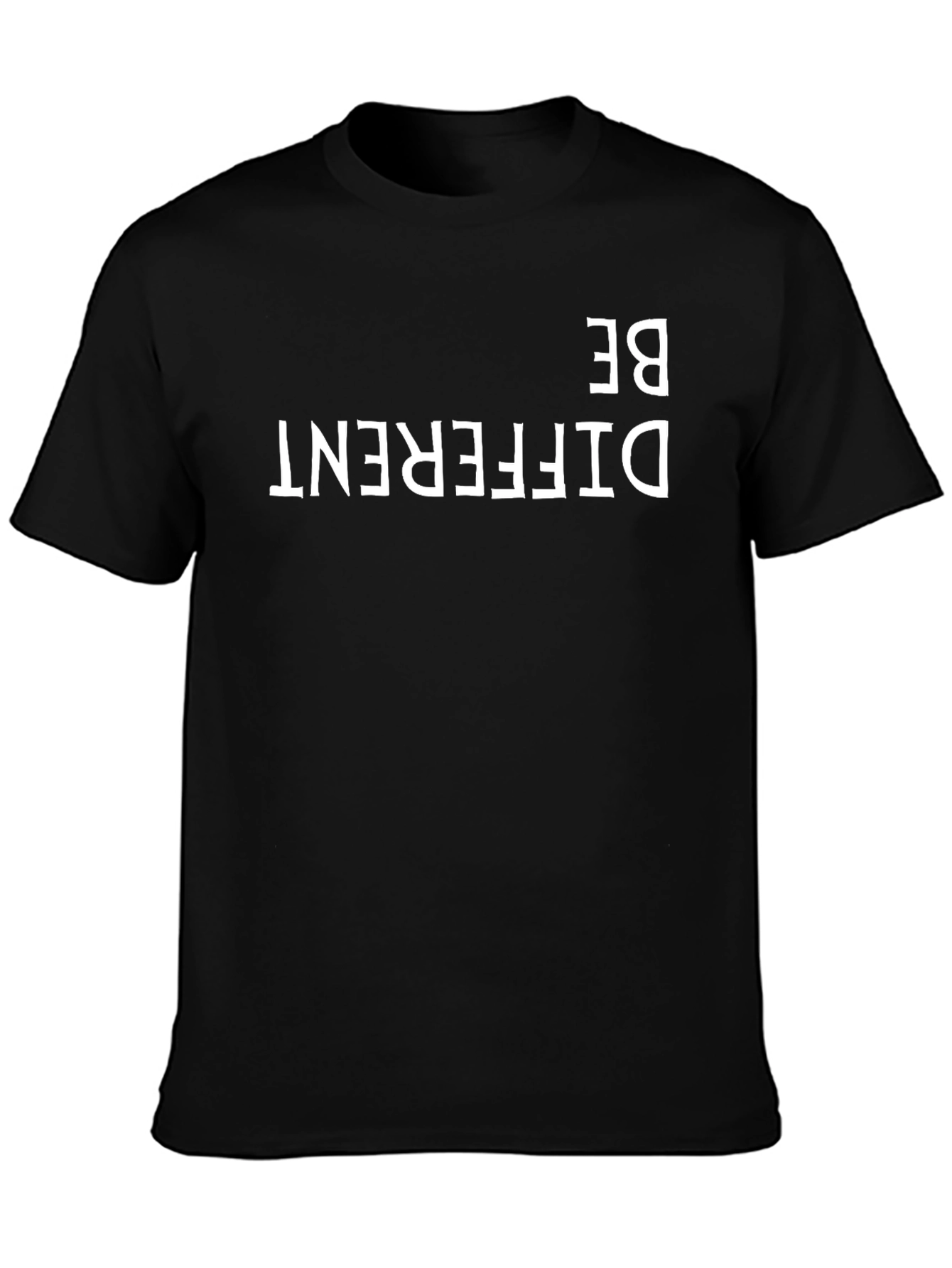 Be Different Black Graphic Tee - Mens Style