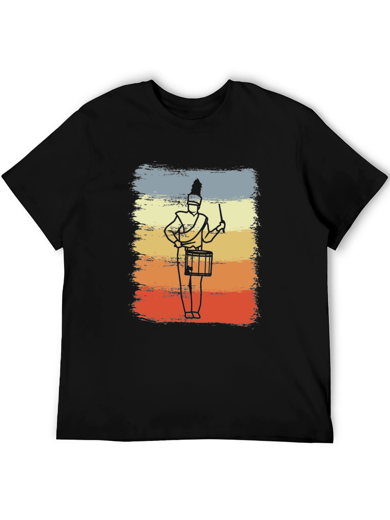 Marching Band Drummer T-Shirt - Retro Style