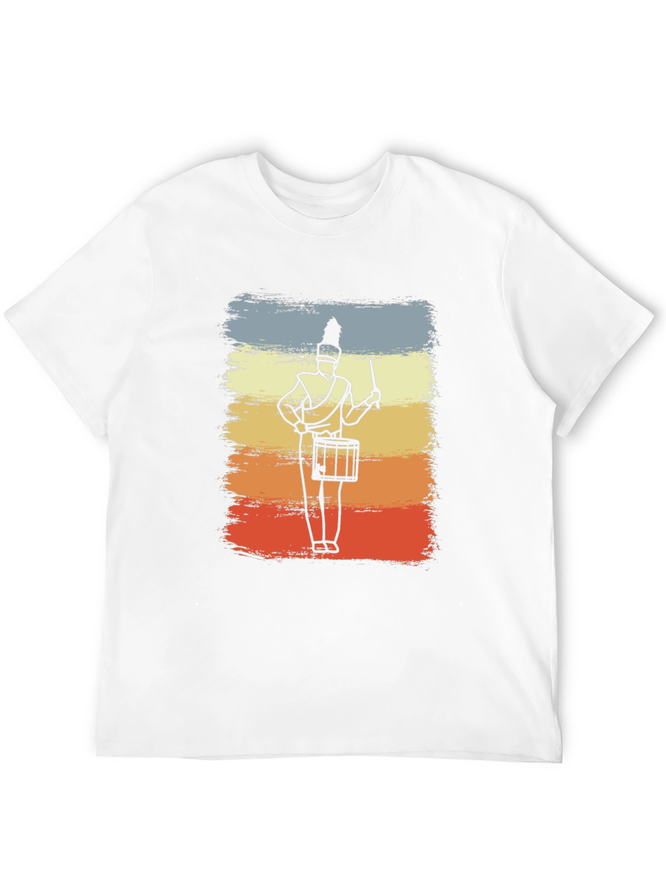 Marching Band Drummer T-Shirt - Retro Style