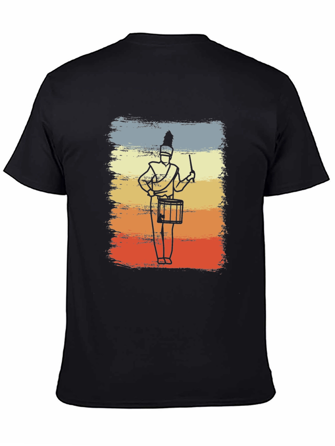 Marching Band Drummer T-Shirt - Retro Style