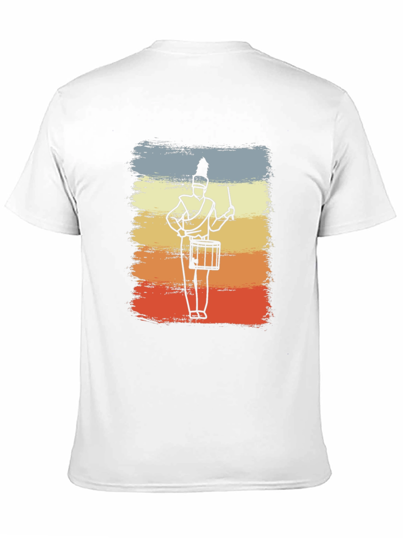 Marching Band Drummer T-Shirt - Retro Style
