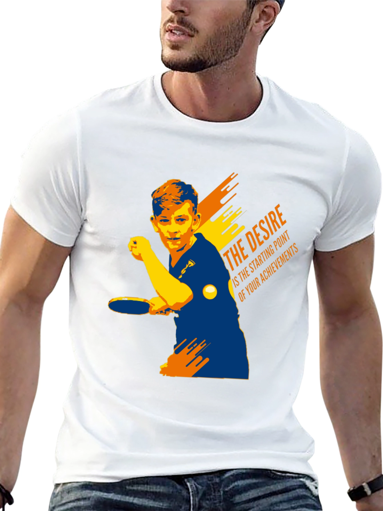 Table Tennis Player Graphic T-Shirt
