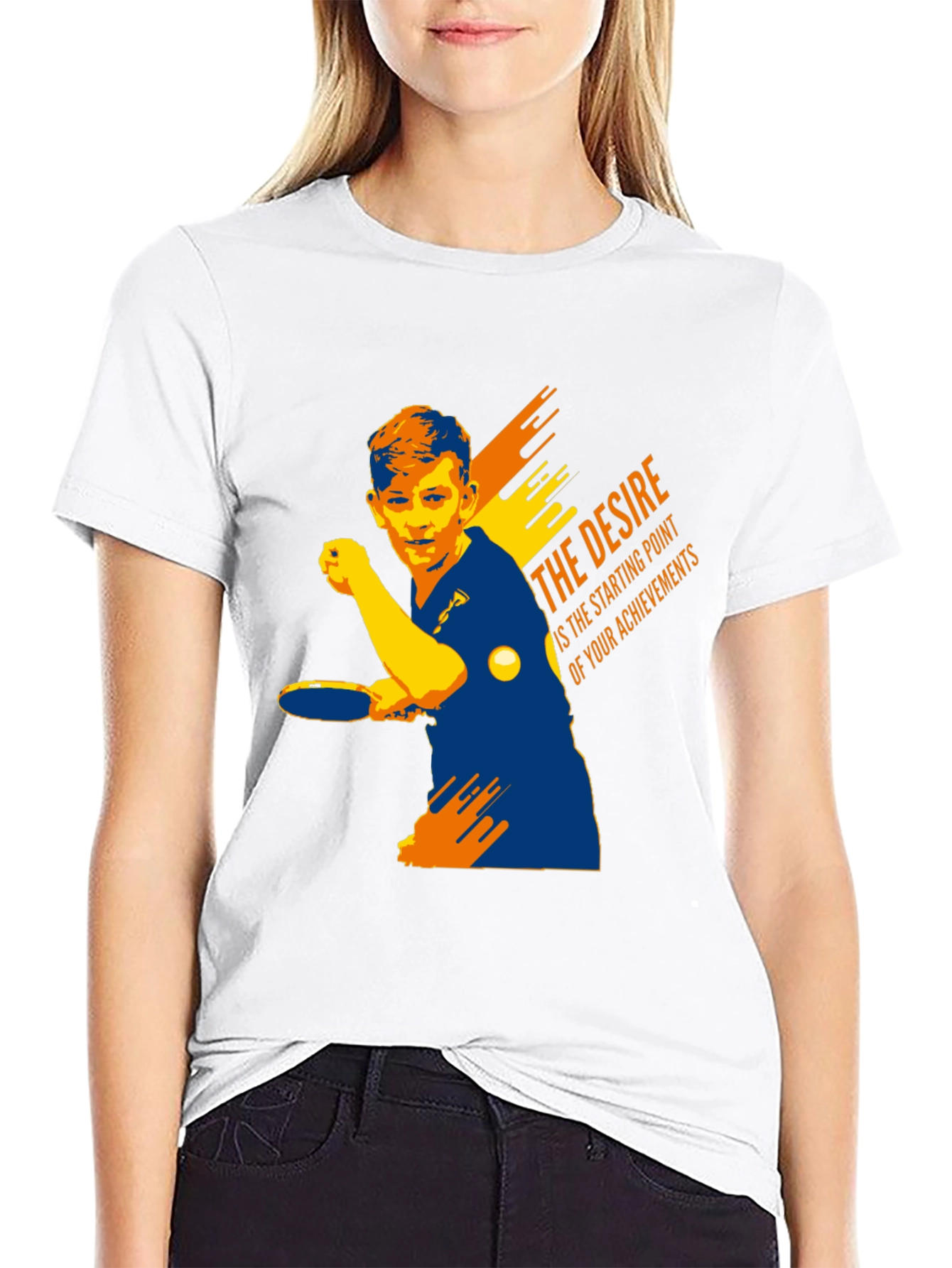 Table Tennis Player Graphic T-Shirt