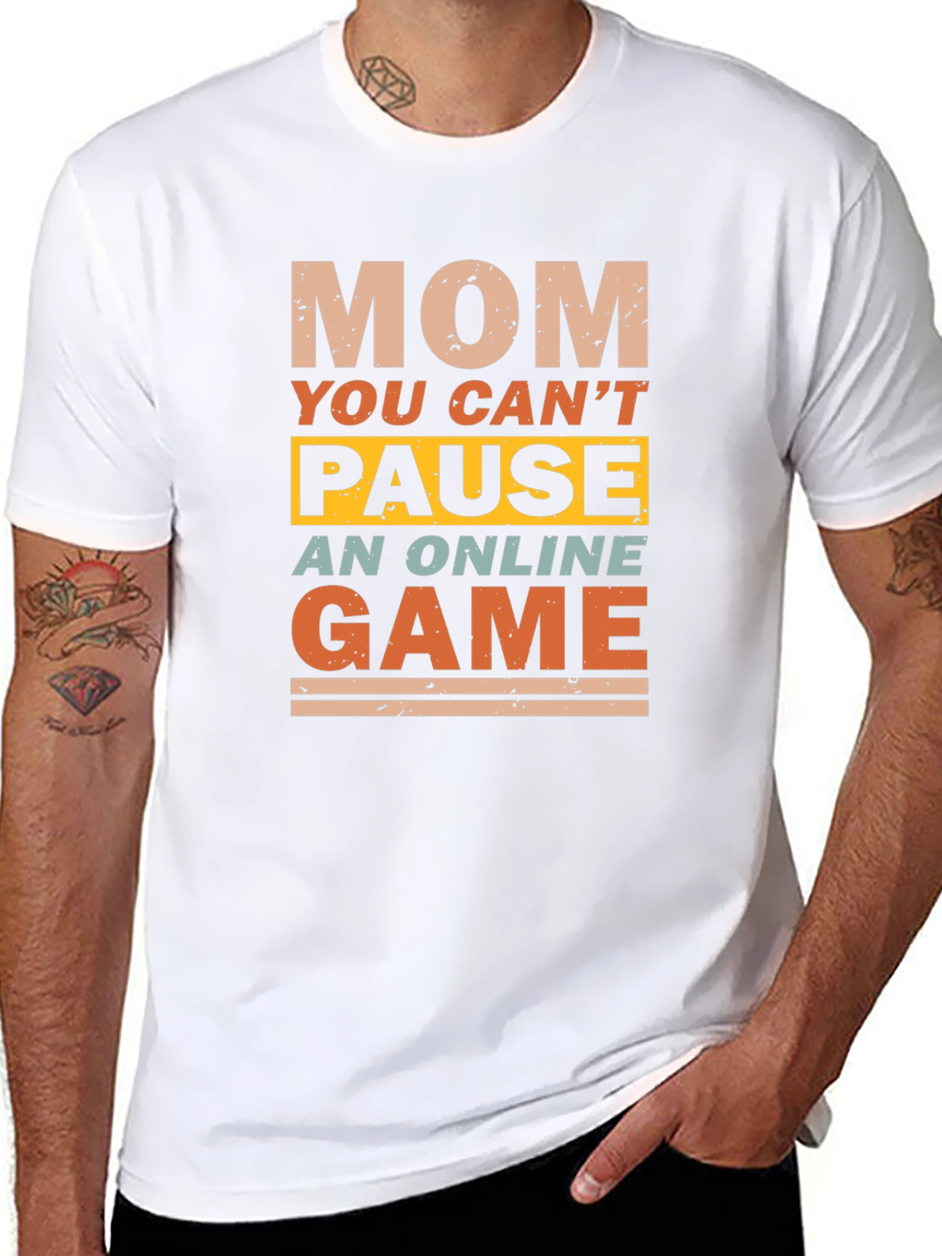 Gamer Mom Graphic Tee - Pause the Game!