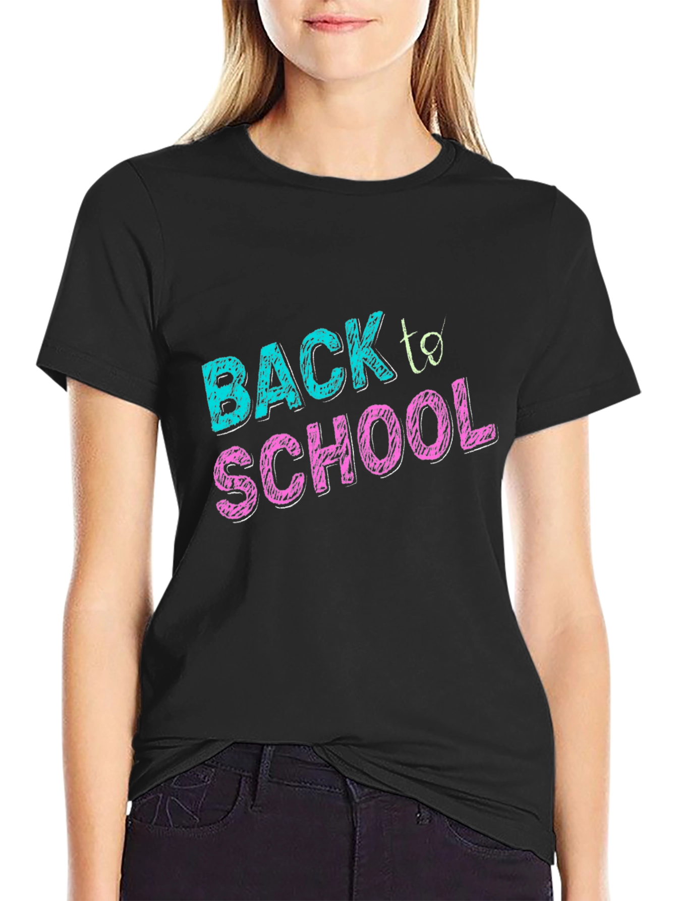 Back to School Graphic Tee - Black