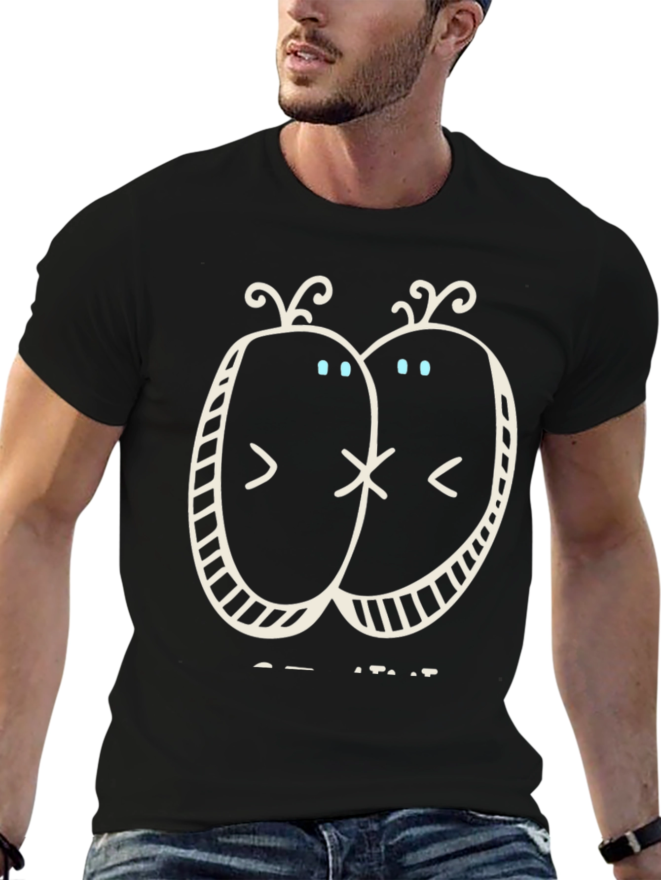 Whimsical Cartoon Bird Graphic T-Shirt