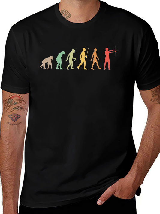 Evolution of Archery T-Shirt - Fun & Unique Design