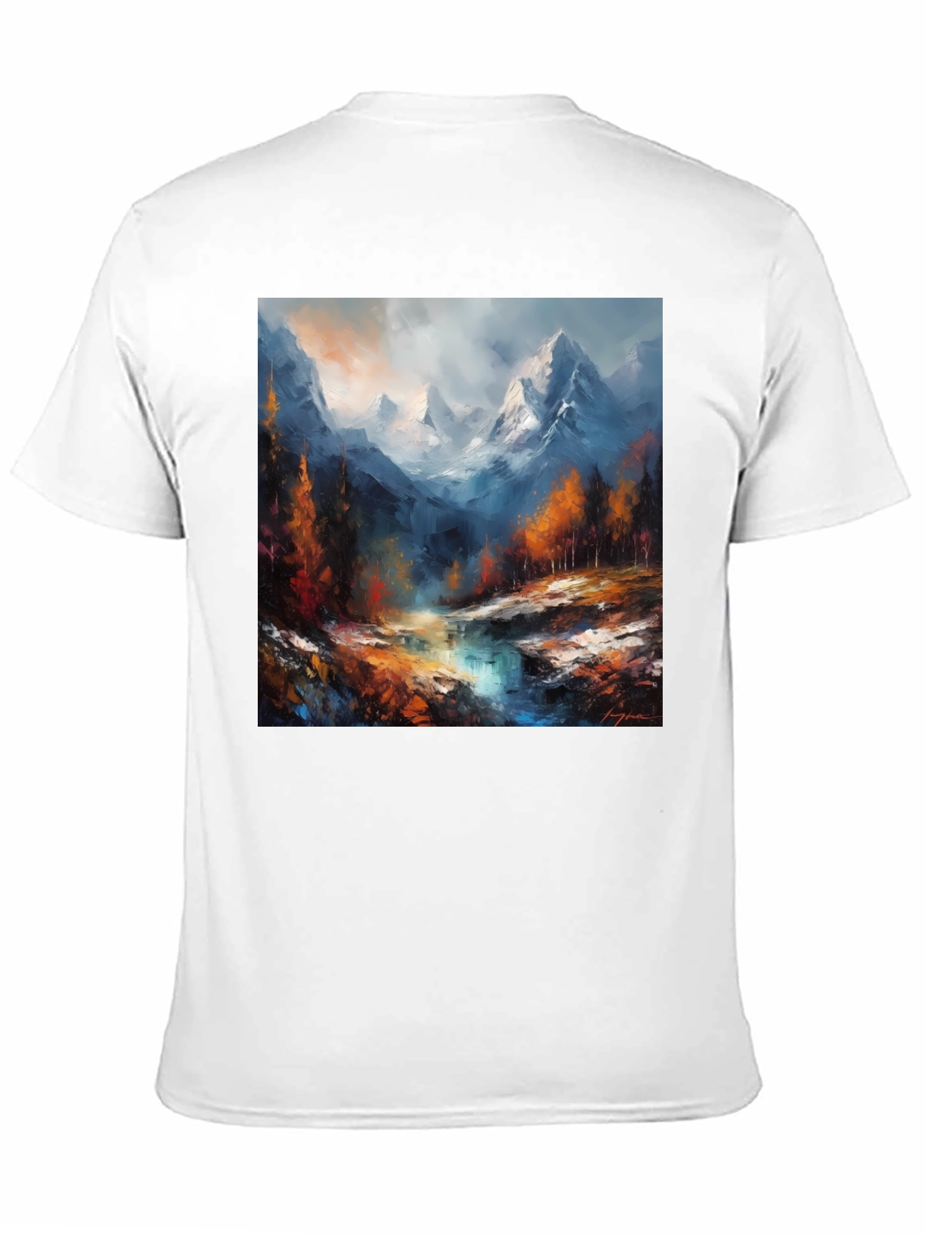 Mountain River Painting Tee