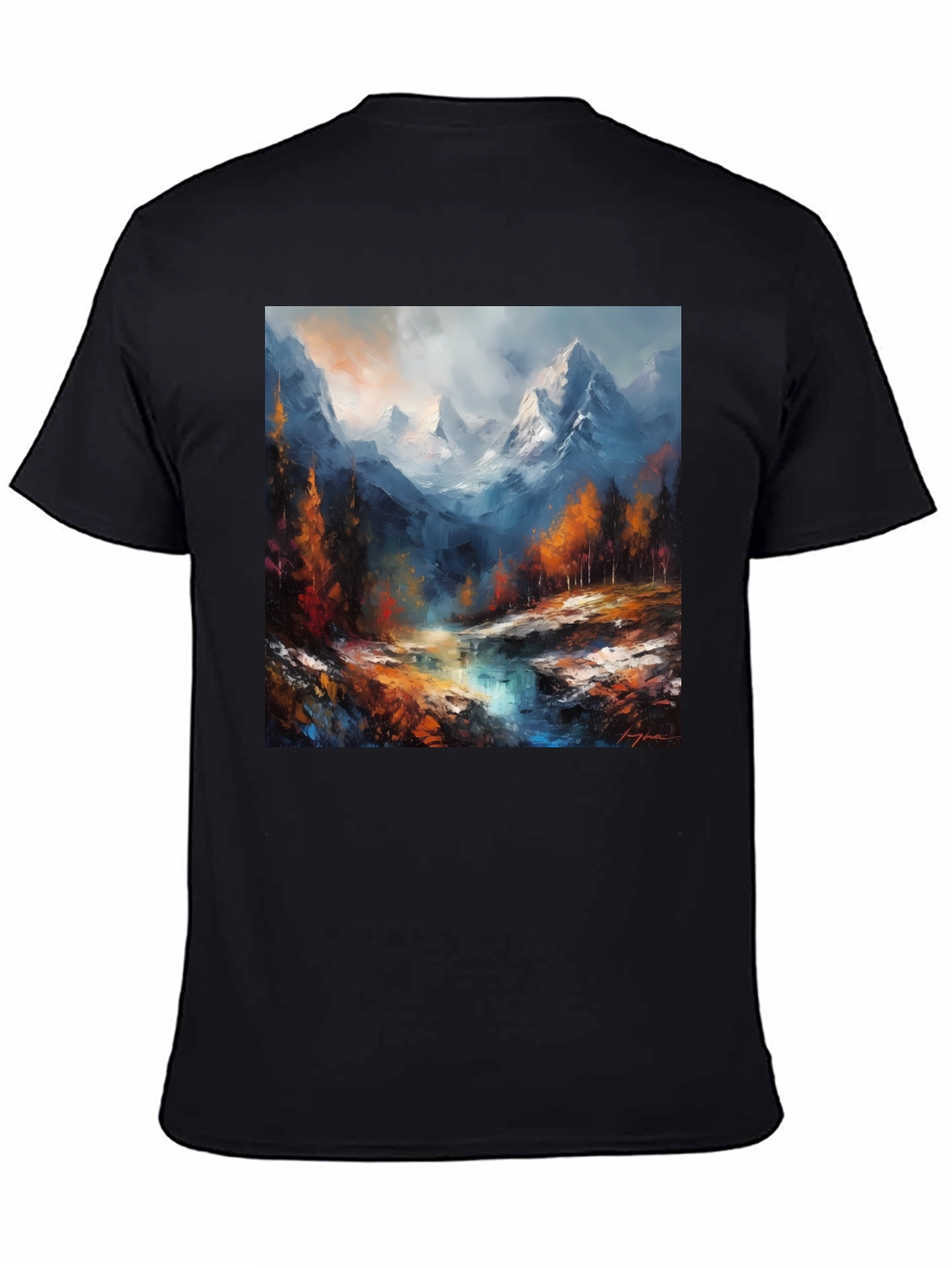 Mountain River Painting Tee