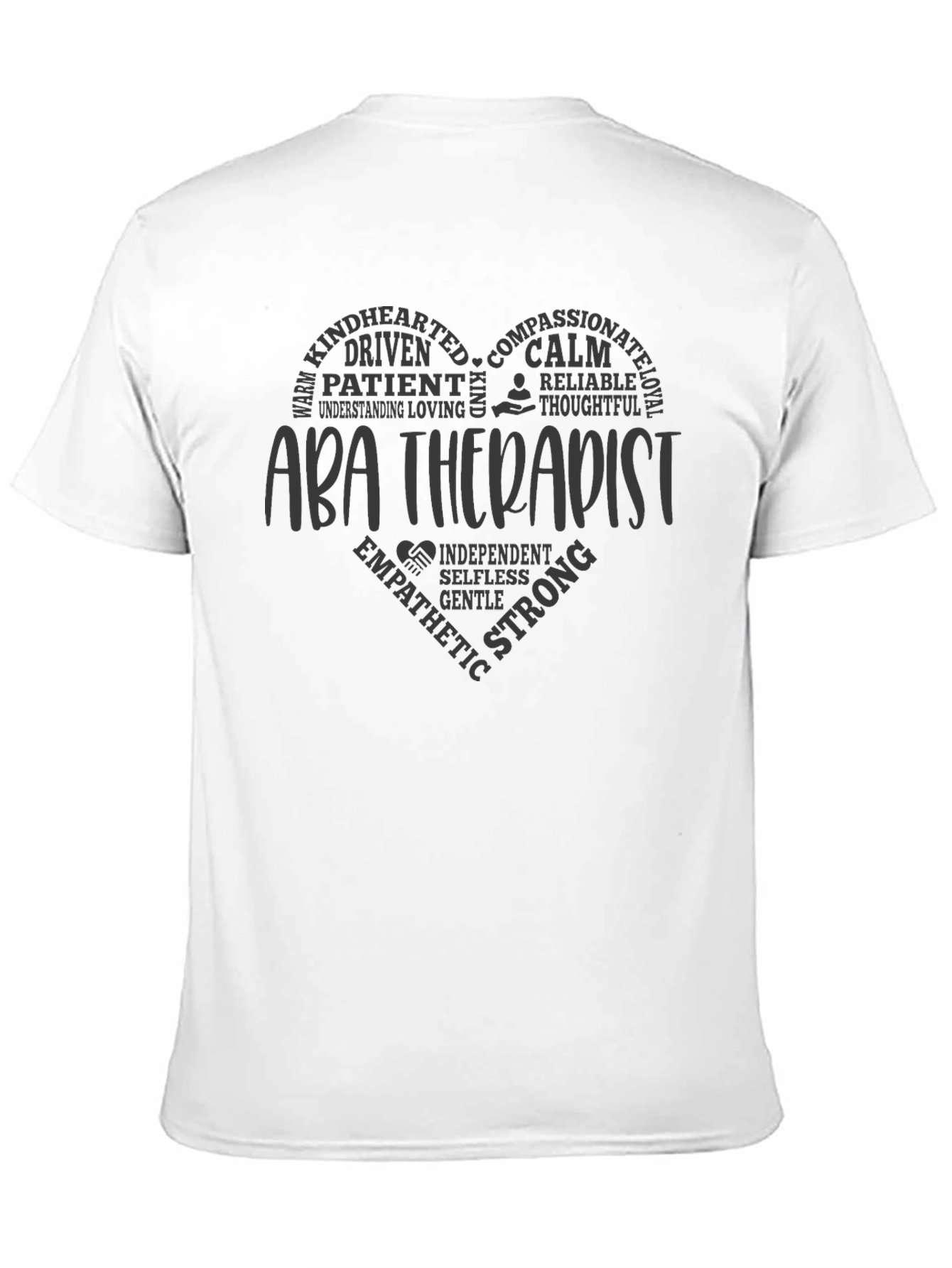 ABA Therapist Heart Graphic T-Shirt