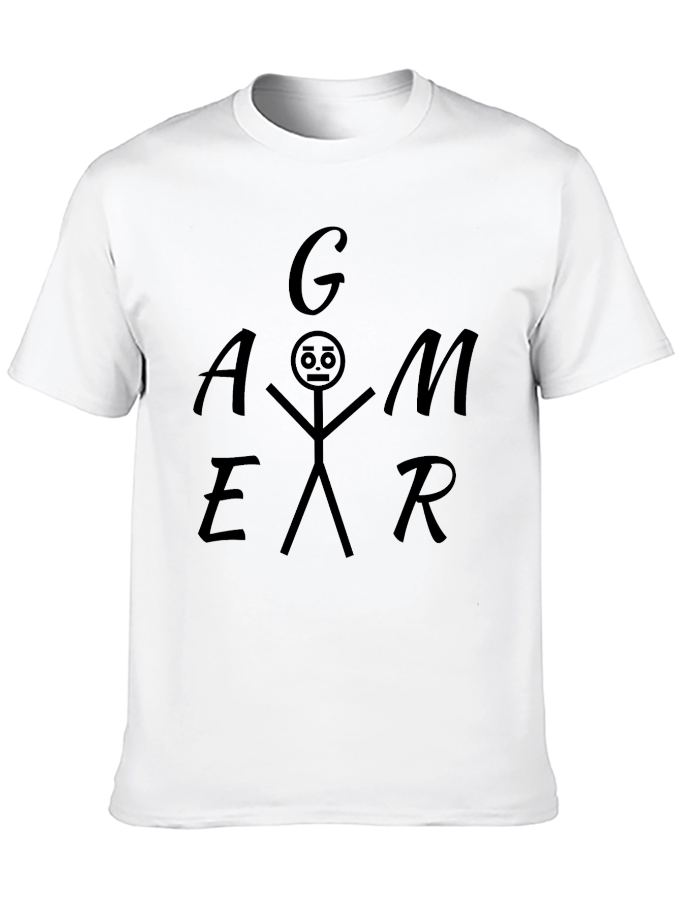 Gamer Stick Figure Graphic Tee