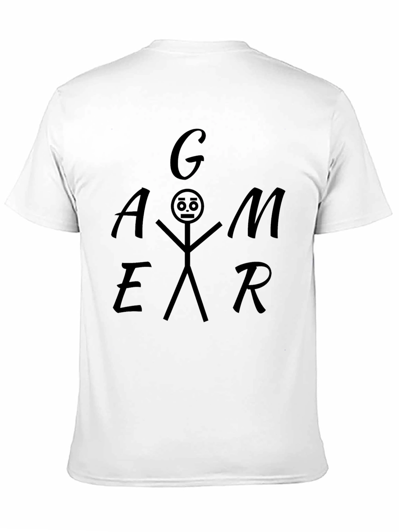 Gamer Stick Figure Graphic Tee