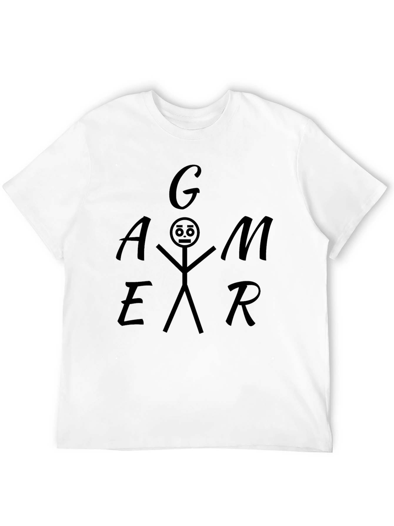 Gamer Stick Figure Graphic Tee