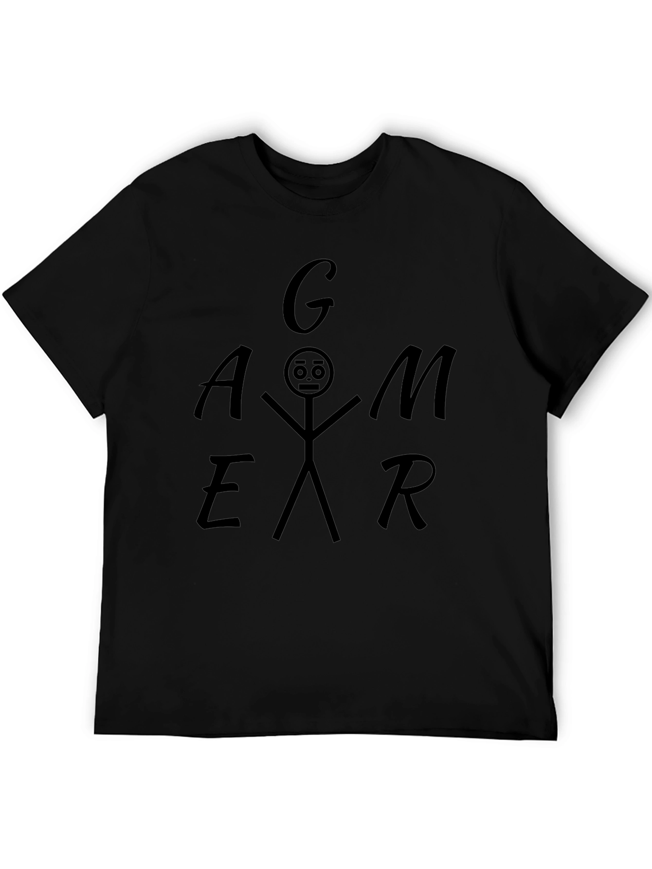 Gamer Stick Figure Graphic Tee