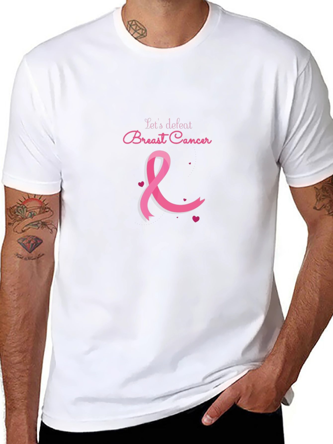 Breast Cancer Awareness T-Shirt - Lets Defeat