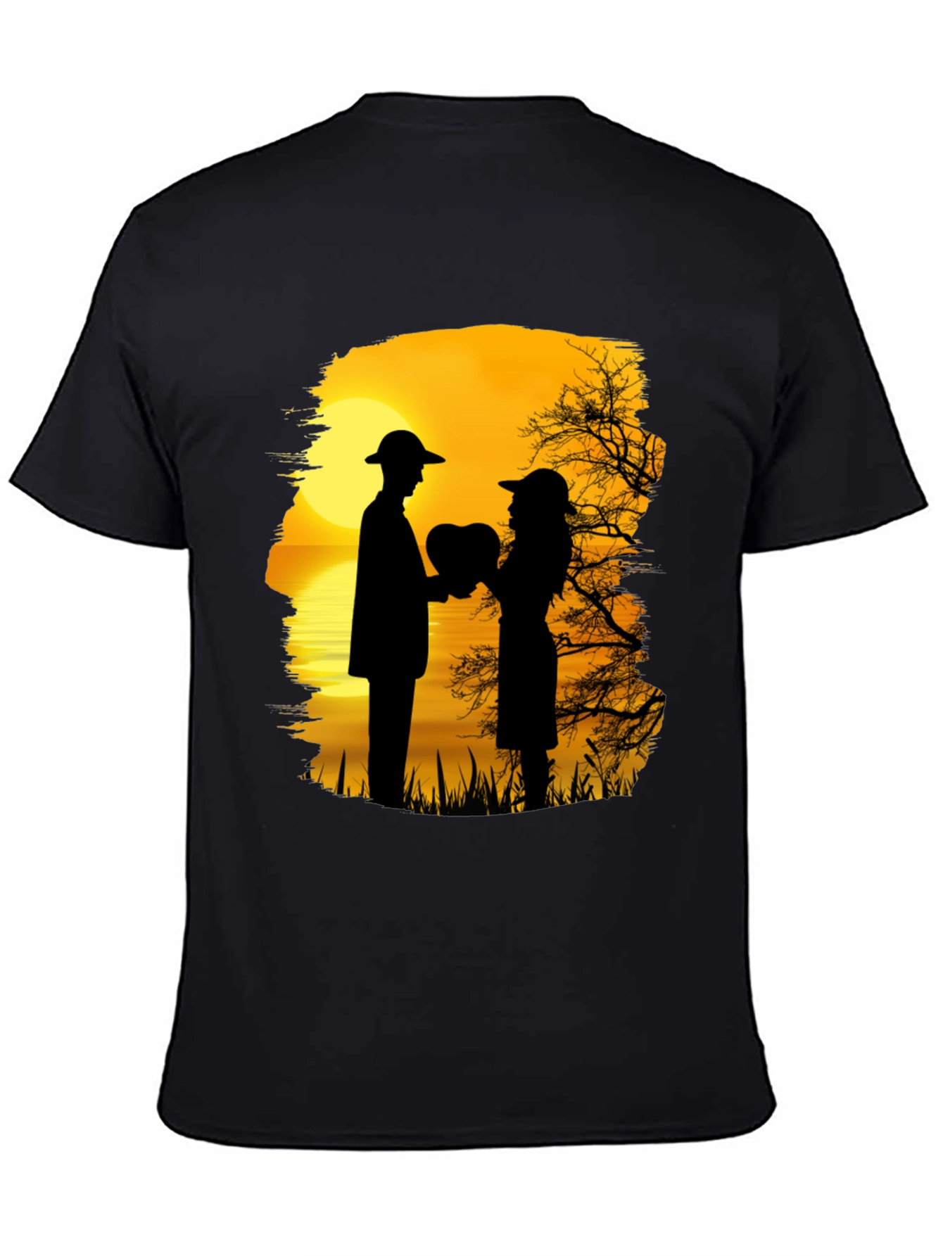 Romantic Sunset Silhouette T-Shirt