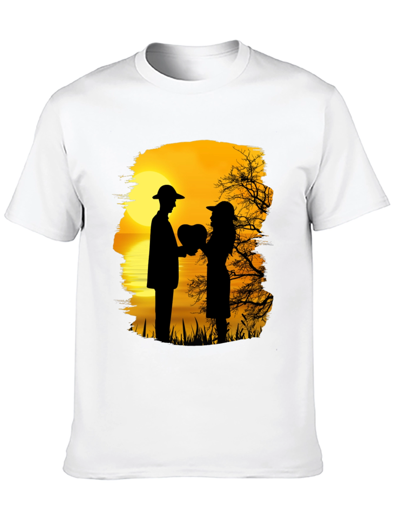 Romantic Sunset Silhouette T-Shirt
