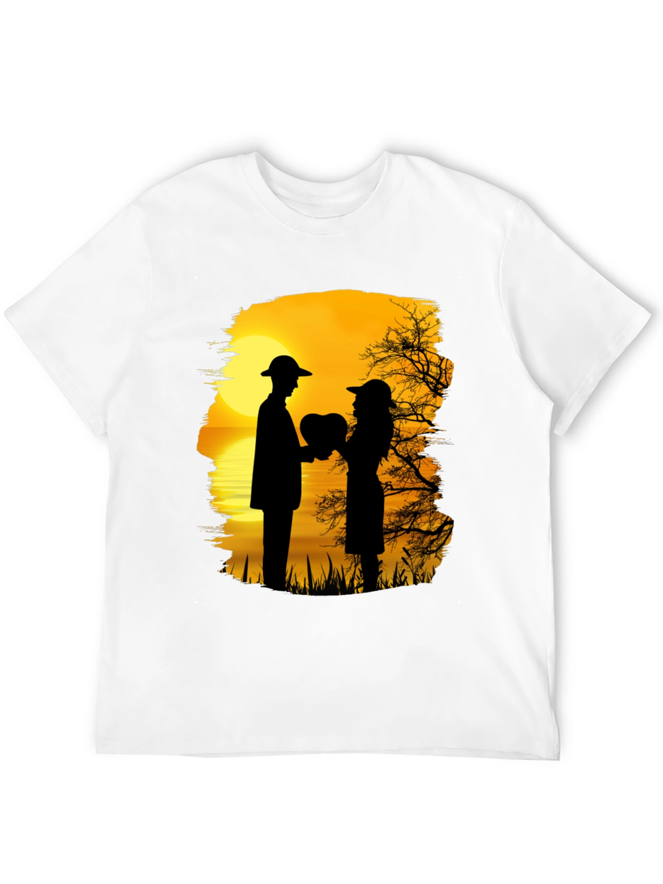 Romantic Sunset Silhouette T-Shirt