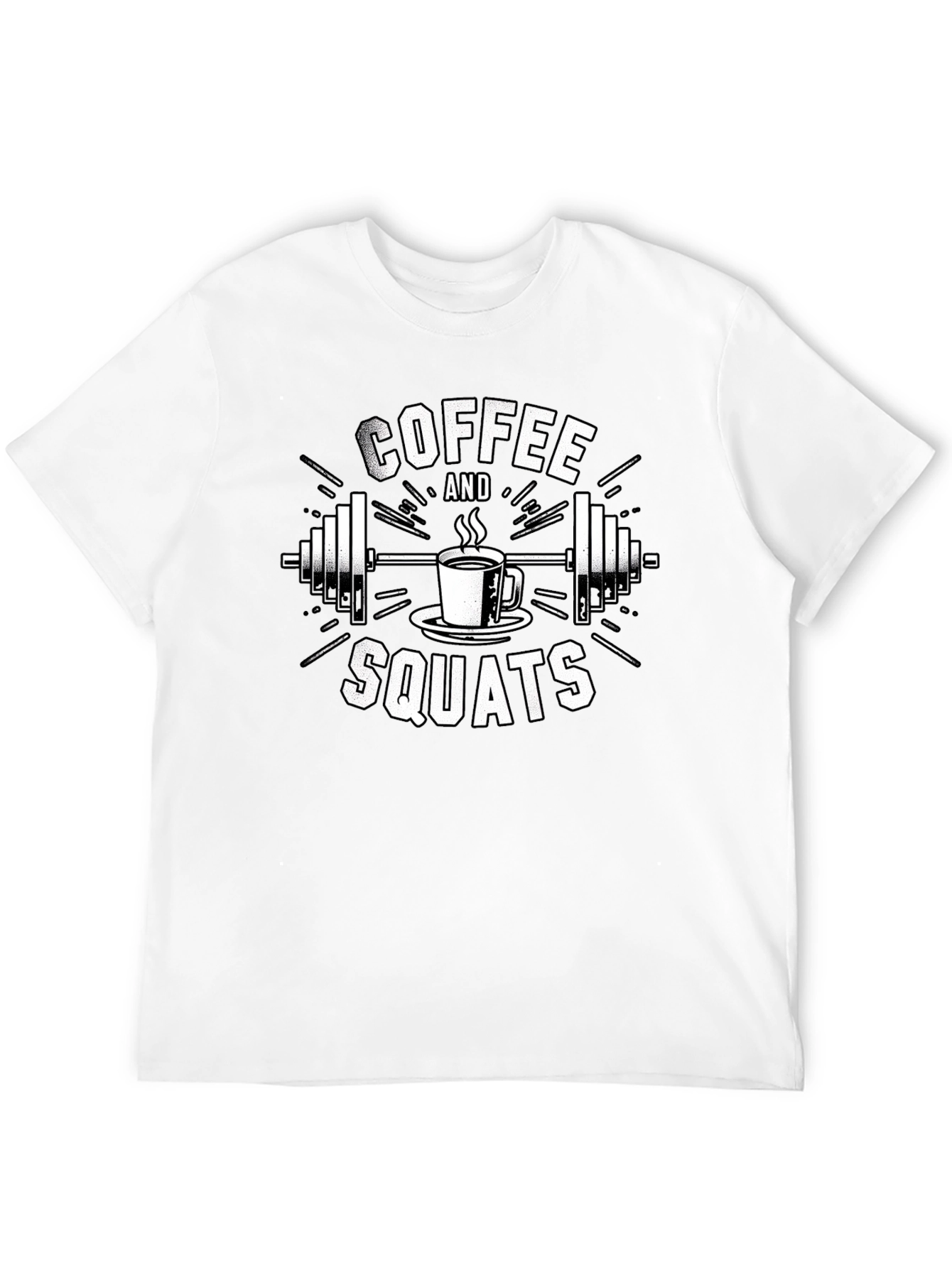 Coffee and Squats Black T-Shirt