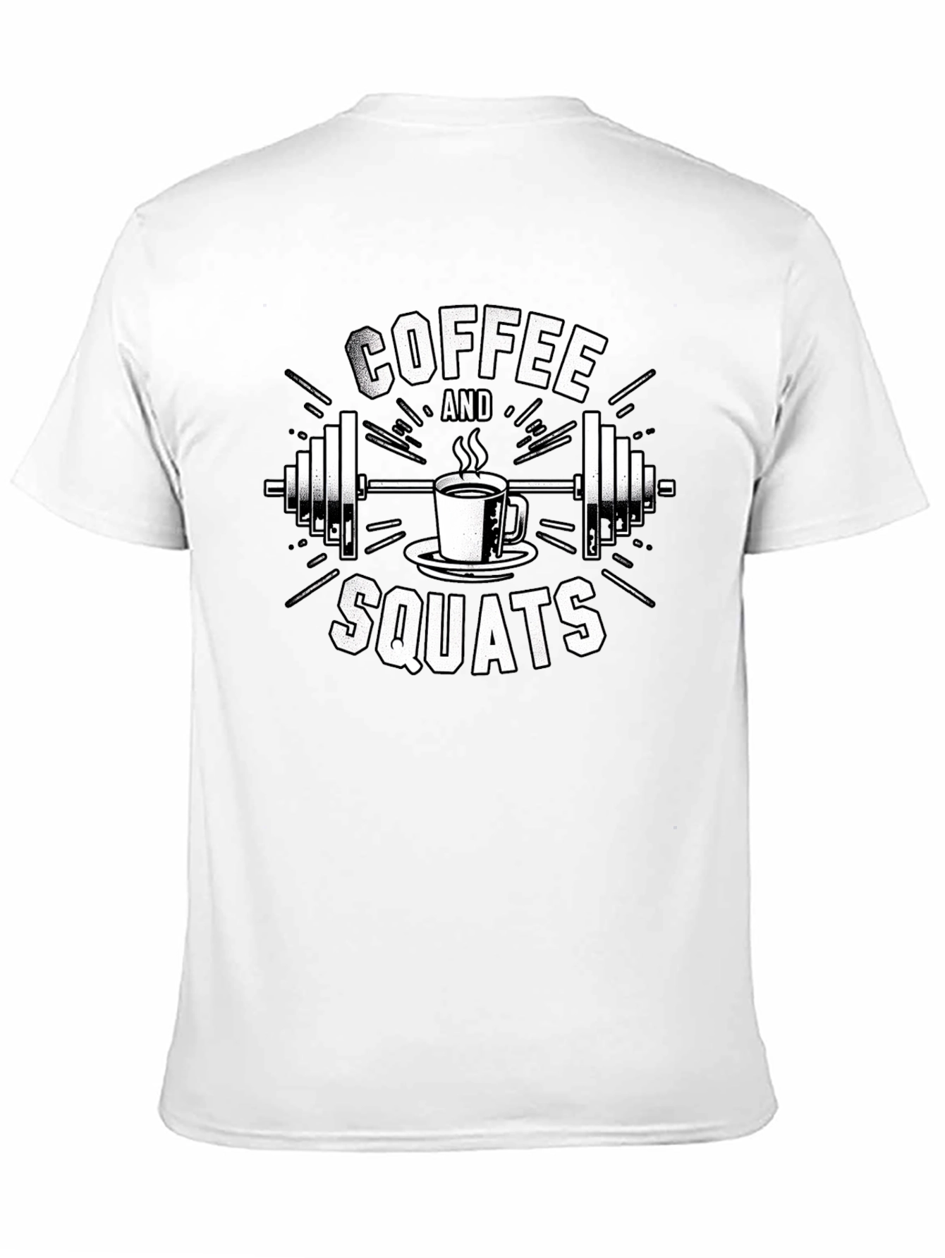 Coffee and Squats Black T-Shirt