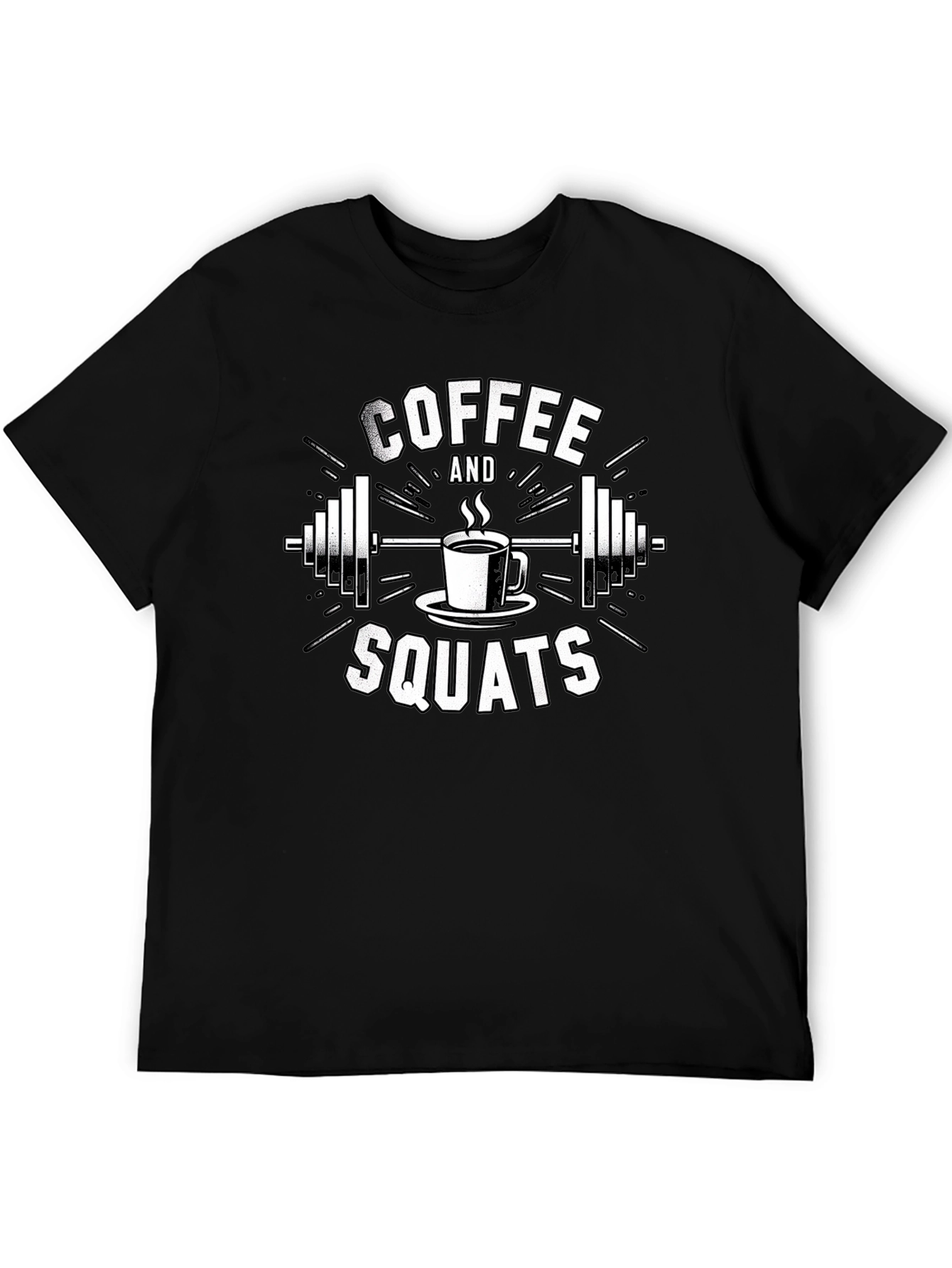 Coffee and Squats Black T-Shirt