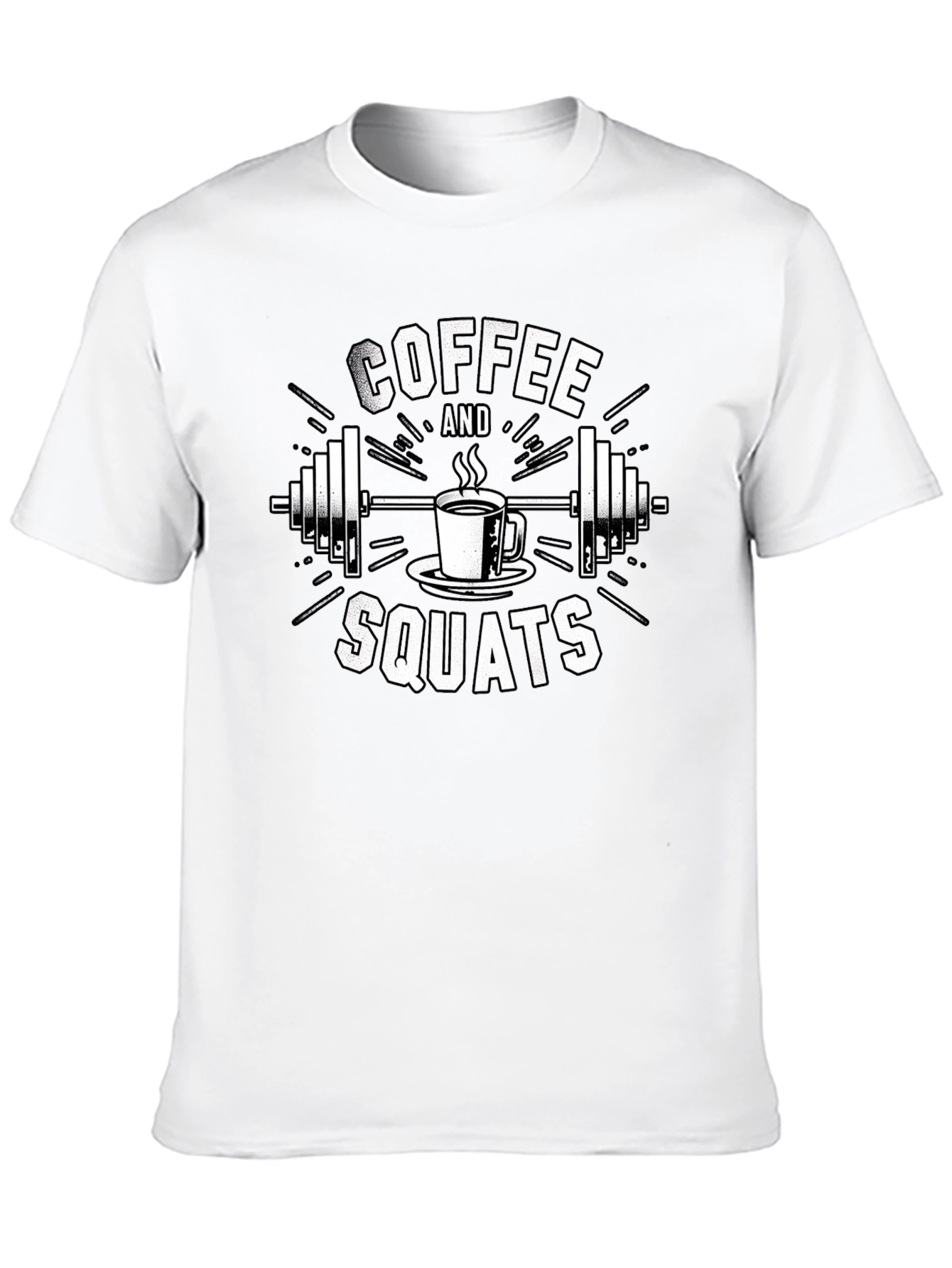 Coffee and Squats Black T-Shirt
