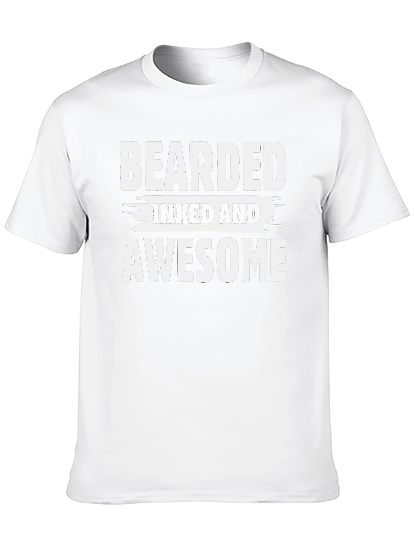 Bearded Inked and Awesome Graphic T-Shirt