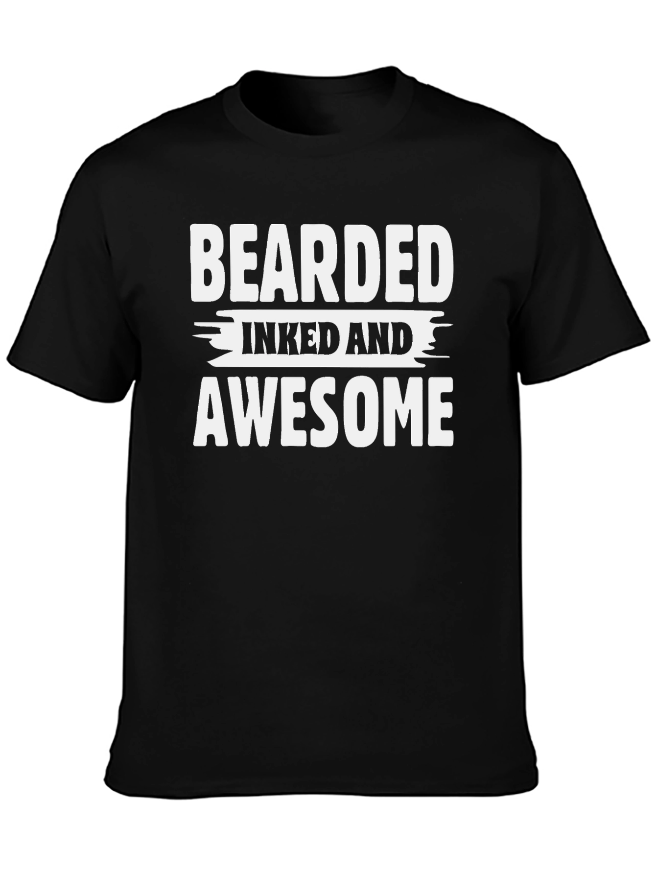 Bearded Inked and Awesome Graphic T-Shirt