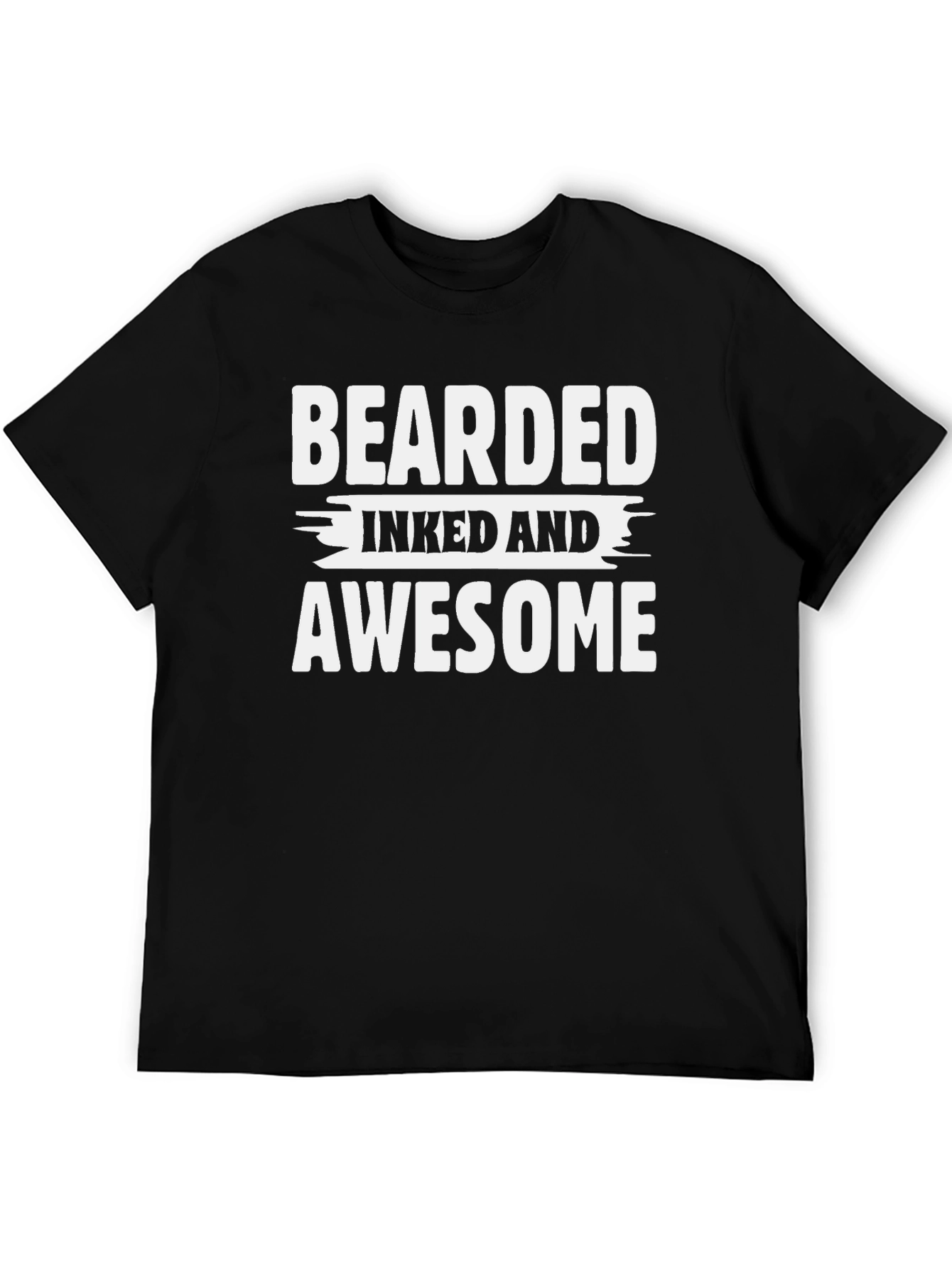 Bearded Inked and Awesome Graphic T-Shirt