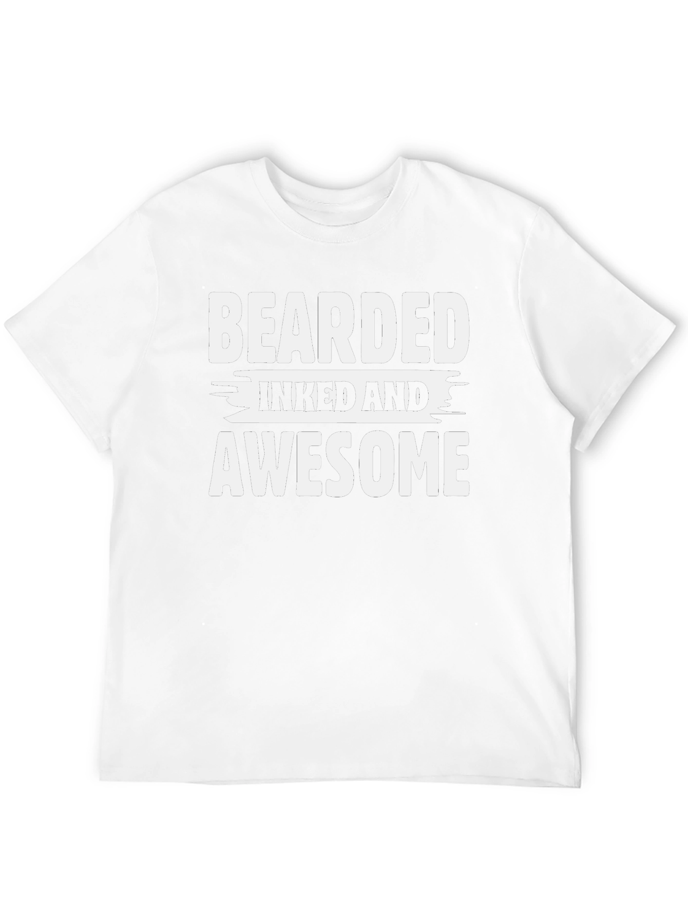 Bearded Inked and Awesome Graphic T-Shirt