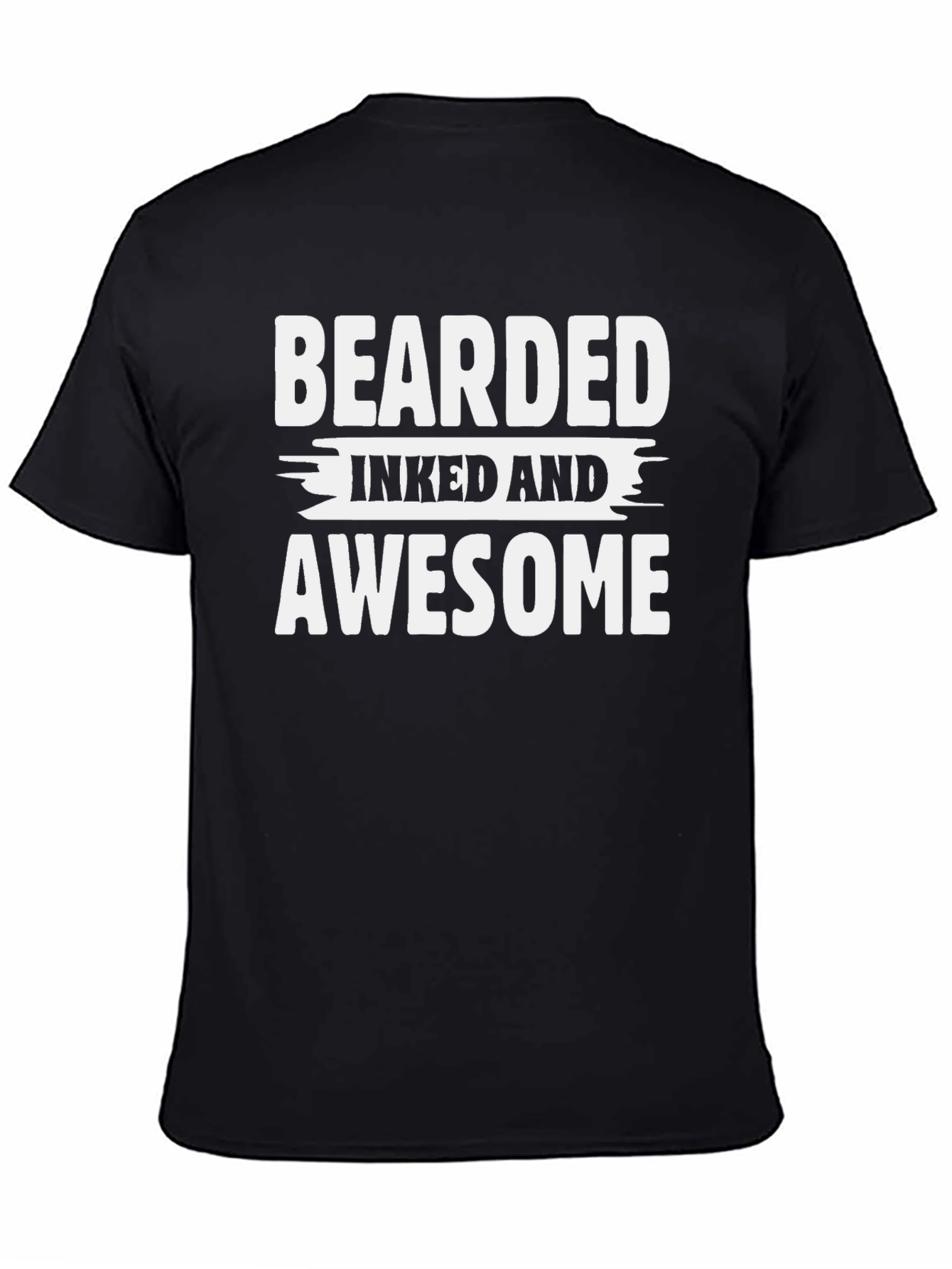 Bearded Inked and Awesome Graphic T-Shirt