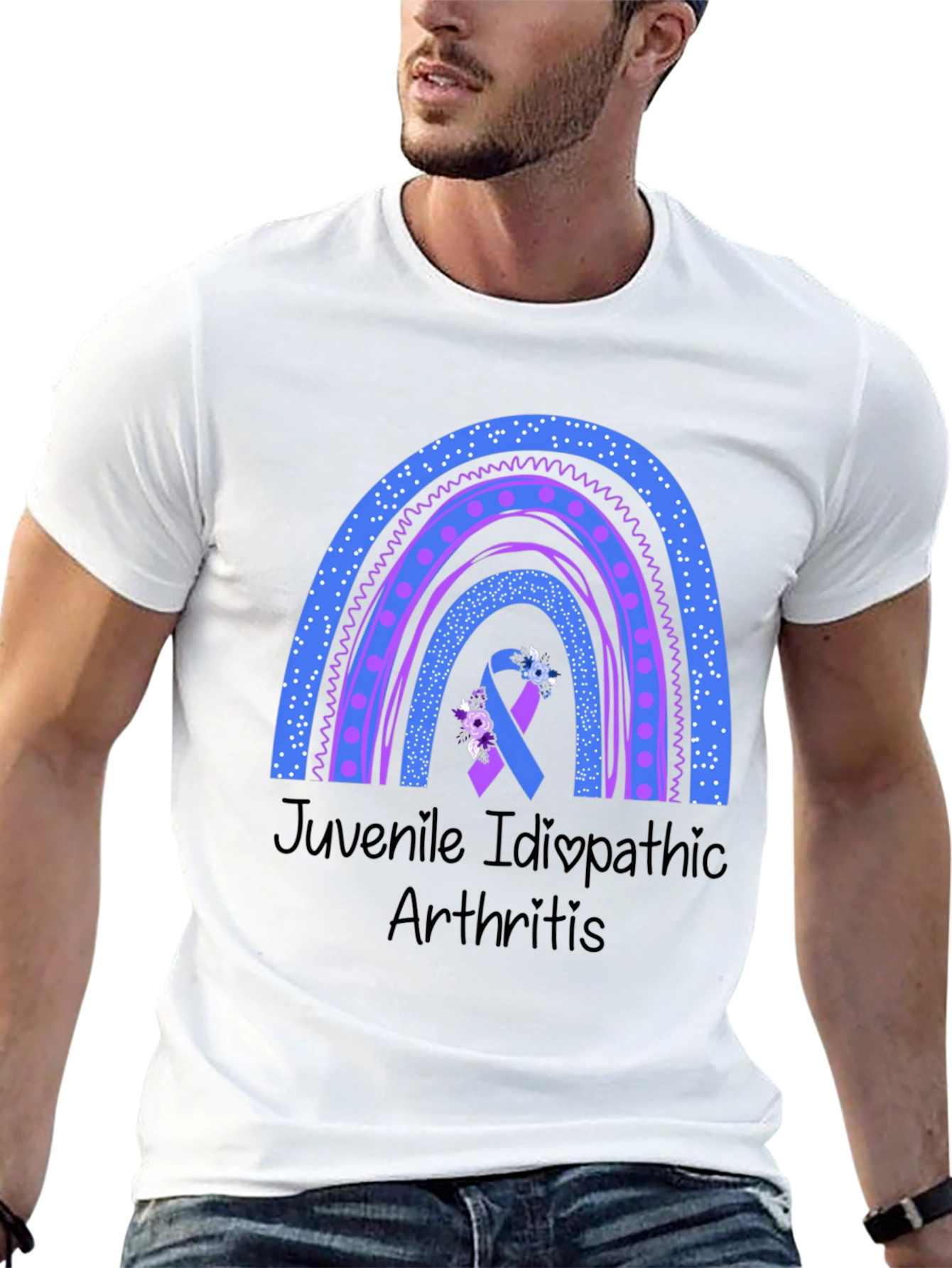 Juvenile Idiopathic Arthritis Awareness Rainbow T-Shirt