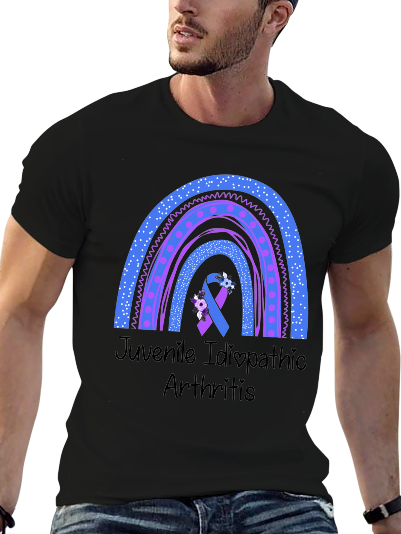 Juvenile Idiopathic Arthritis Awareness Rainbow T-Shirt