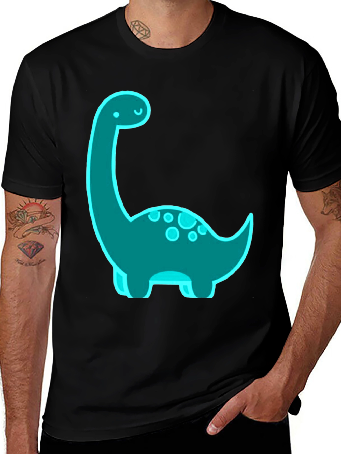 Dino Graphic Tee - Black
