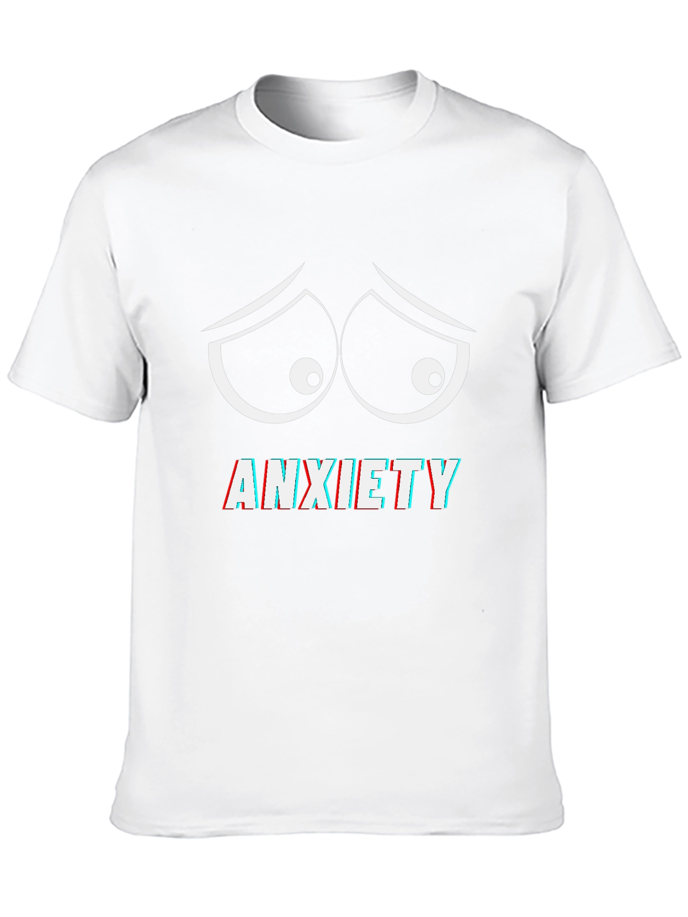 Anxiety Eyes Graphic Tee - Comfort Fit