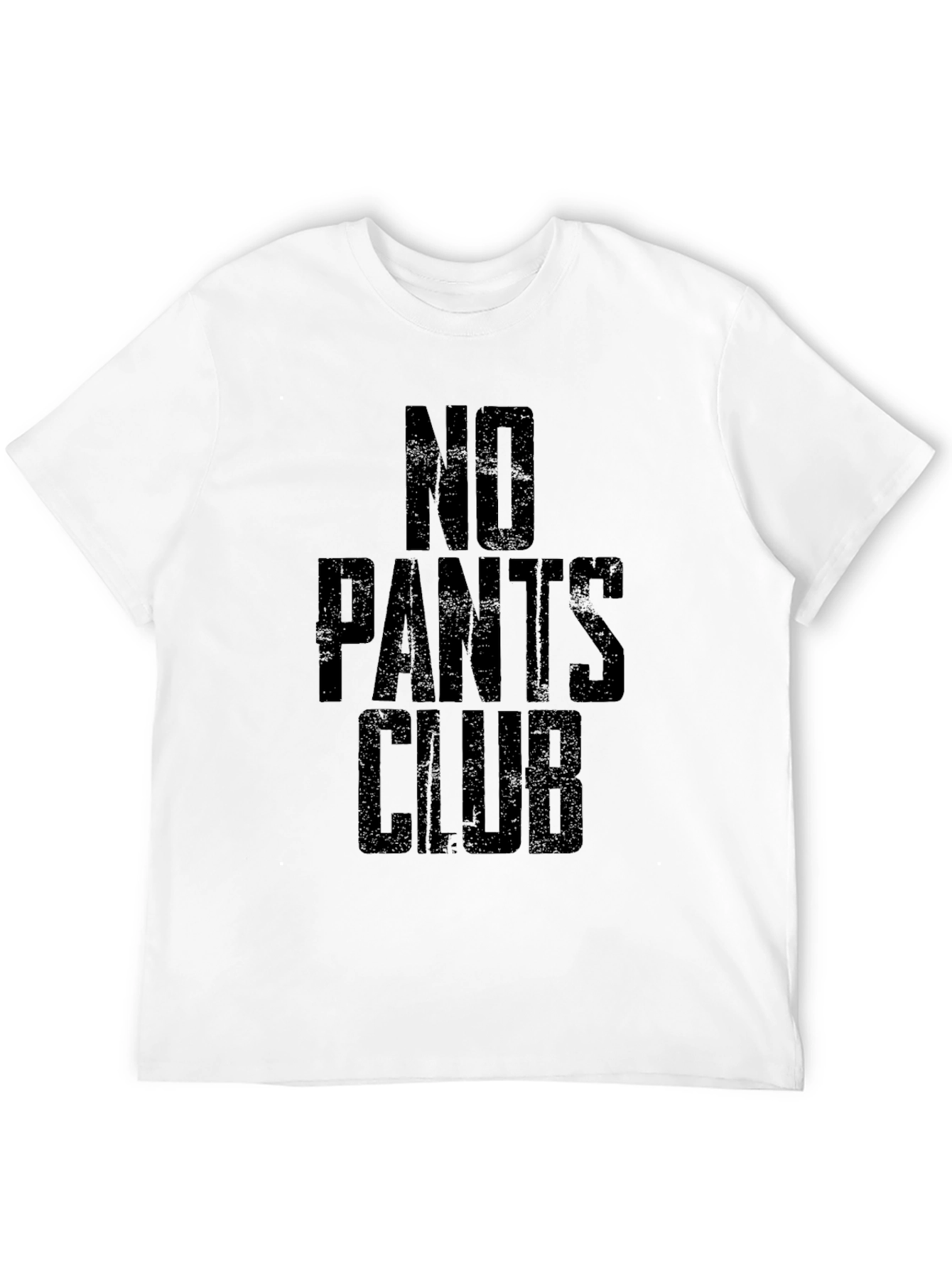 No Pants Club T-Shirt -  Black Humor Tee