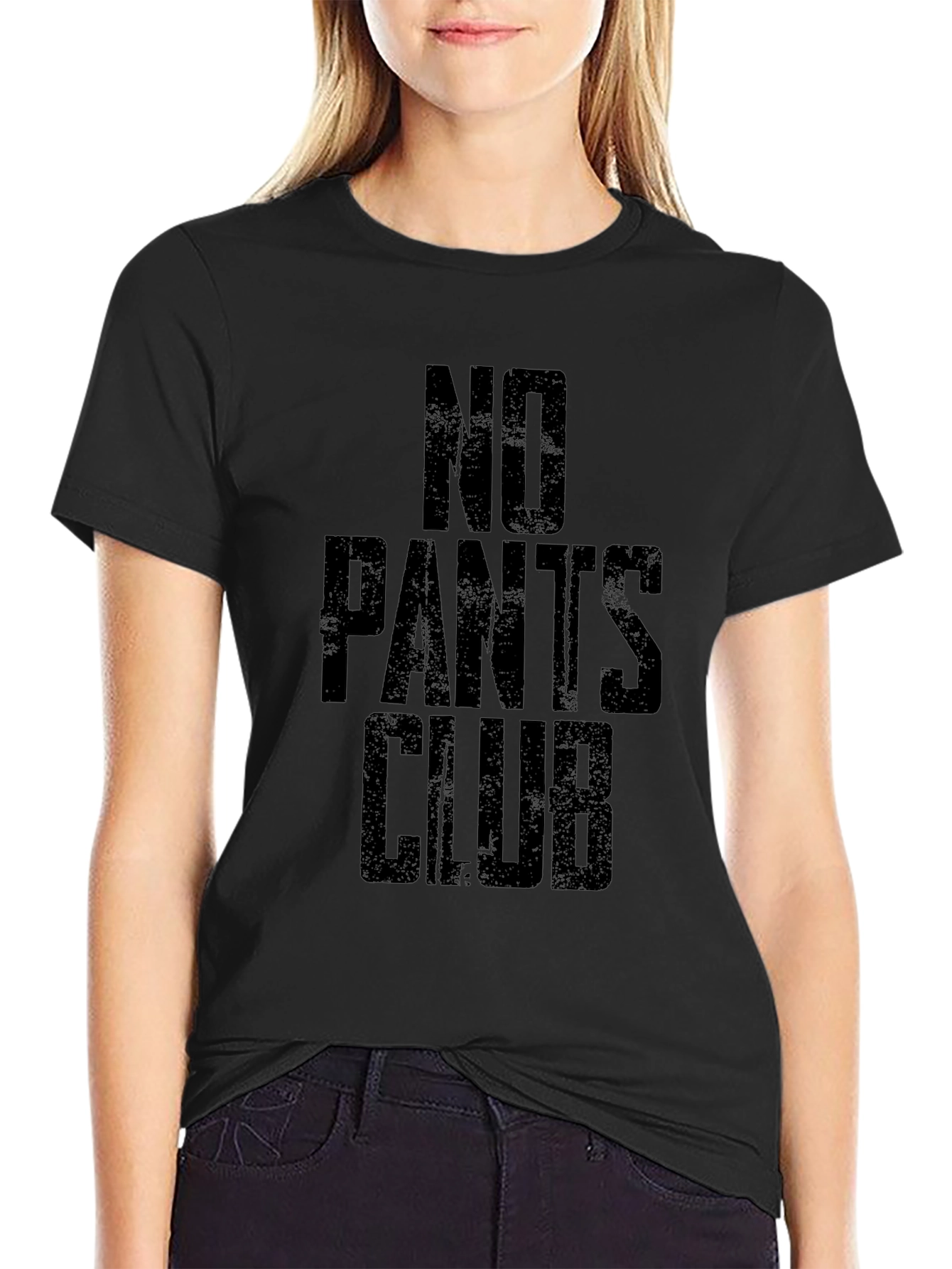No Pants Club T-Shirt -  Black Humor Tee