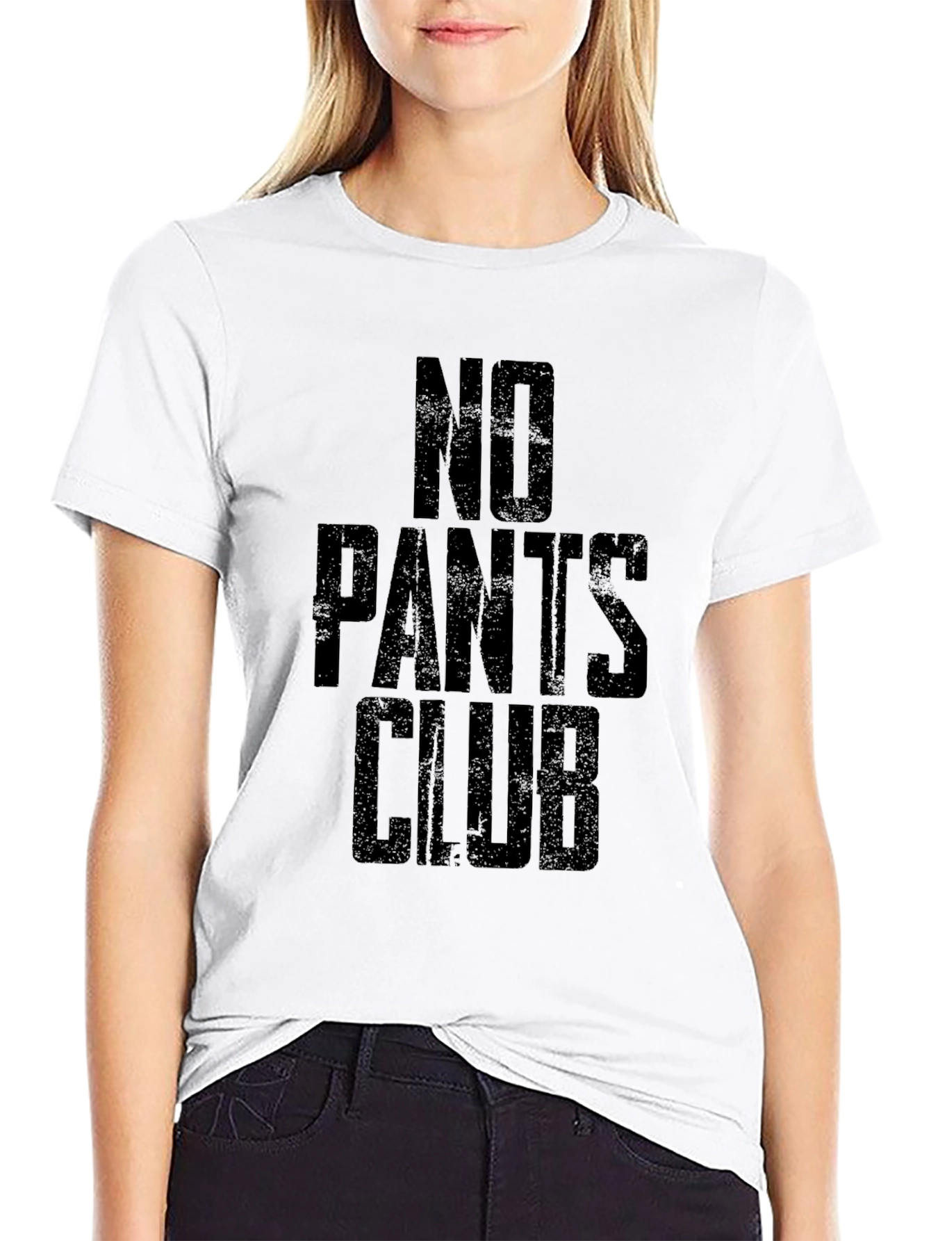 No Pants Club T-Shirt -  Black Humor Tee