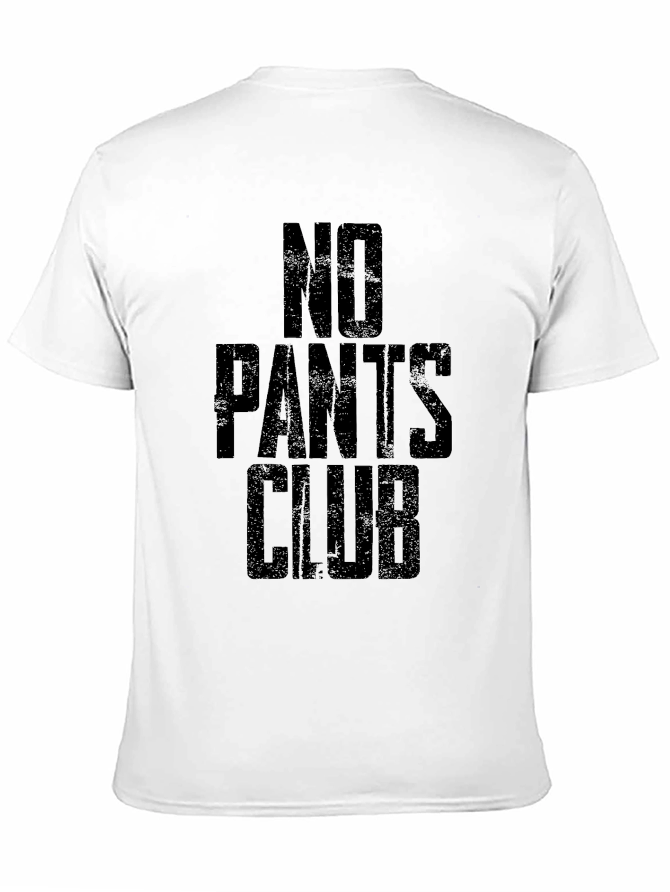 No Pants Club T-Shirt -  Black Humor Tee