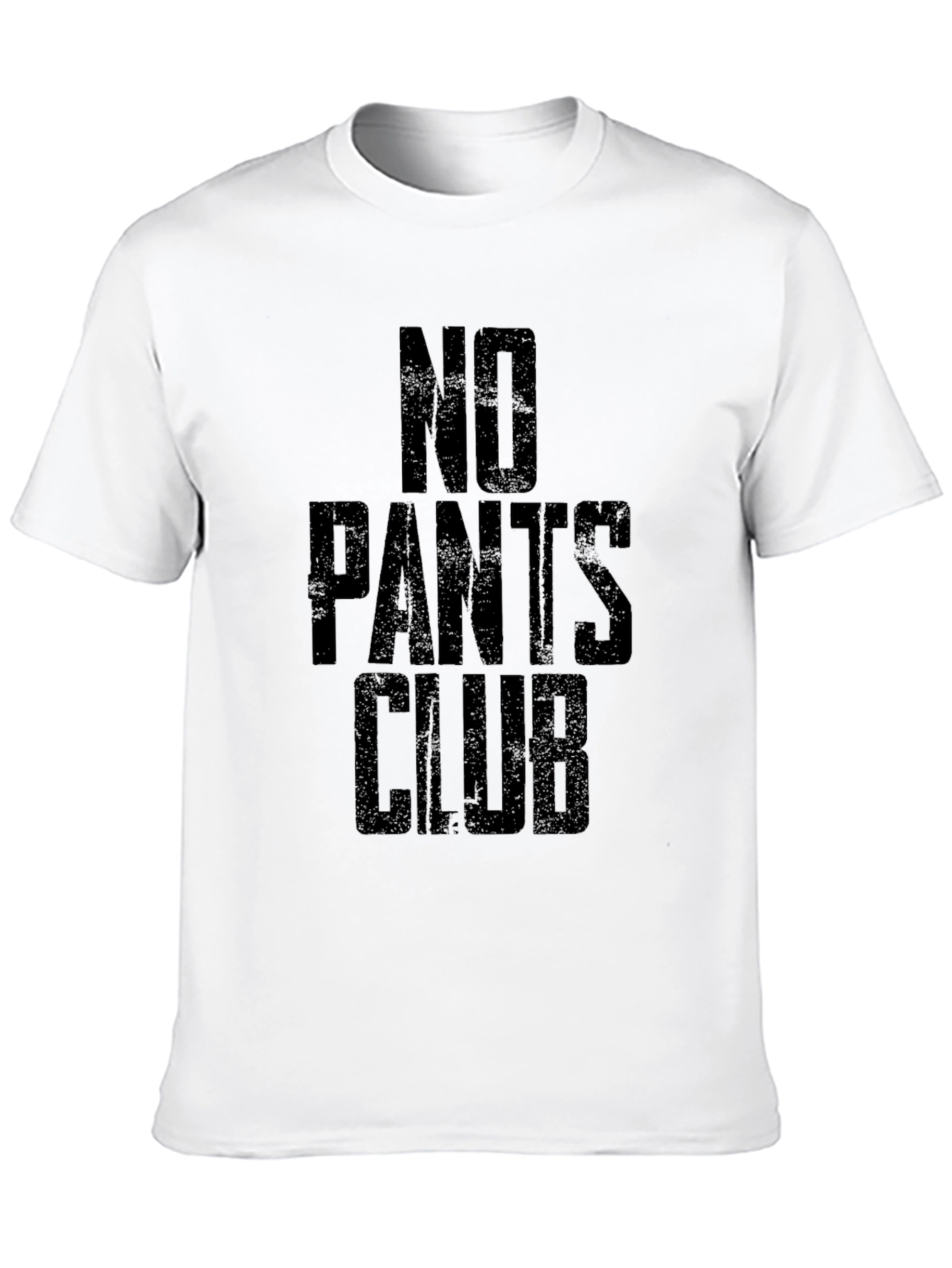 No Pants Club T-Shirt -  Black Humor Tee