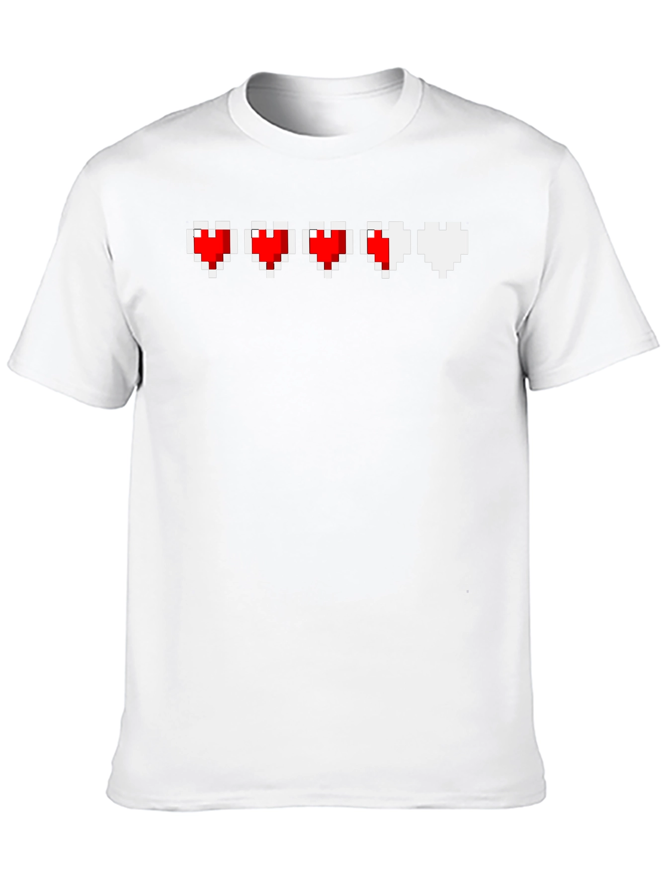 Pixel Heart Life Bar T-Shirt - Gamer Tee