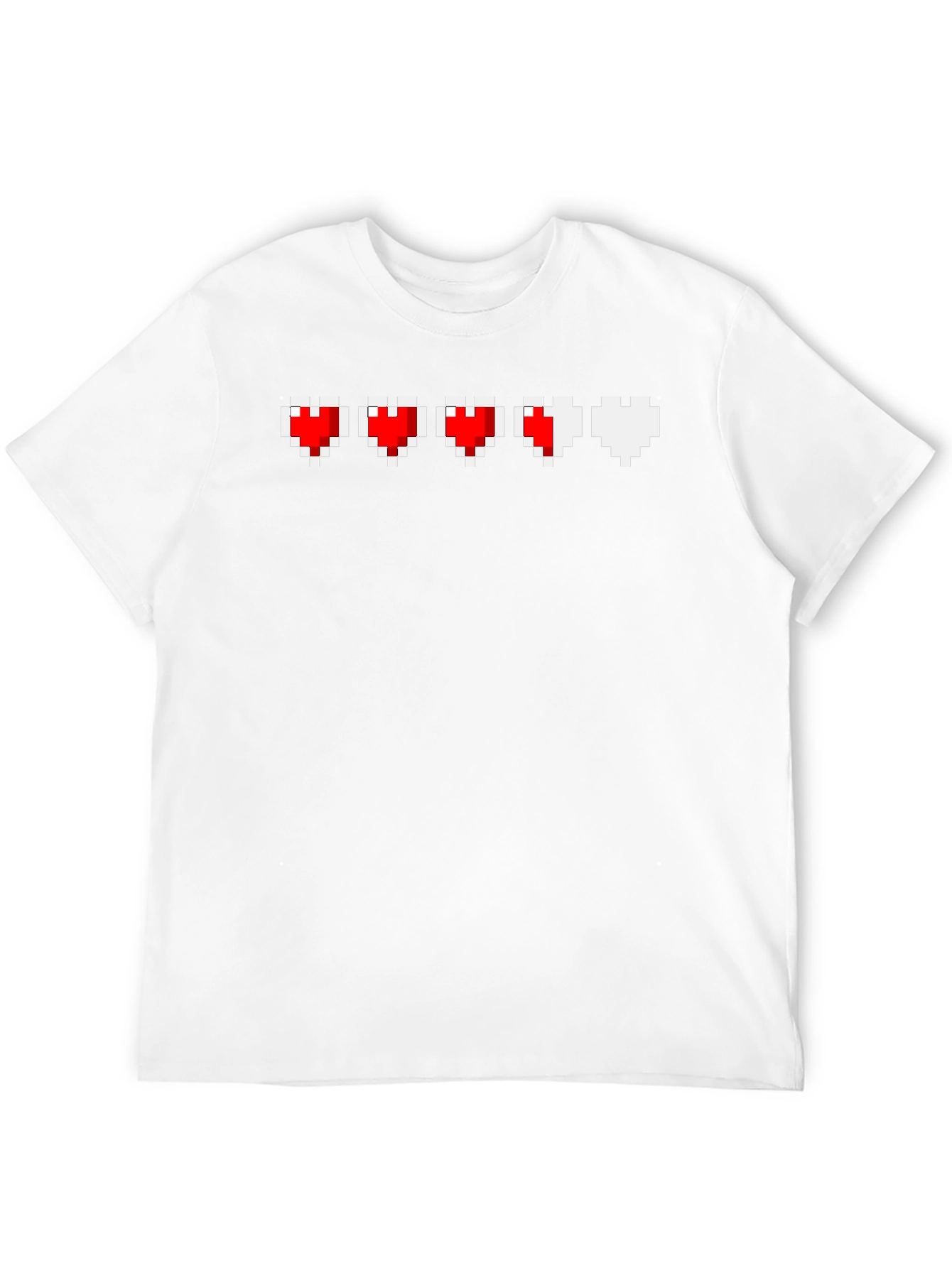 Pixel Heart Life Bar T-Shirt - Gamer Tee