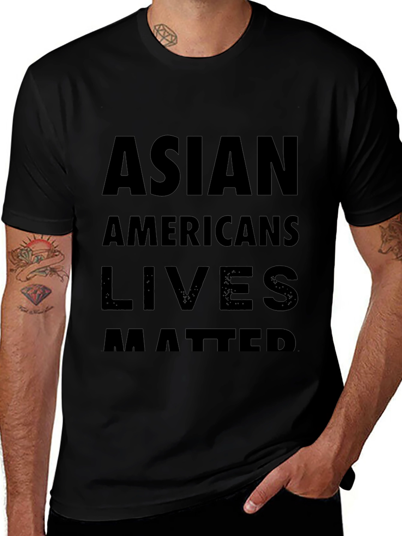 Asian Americans Lives Matter Graphic T-Shirt