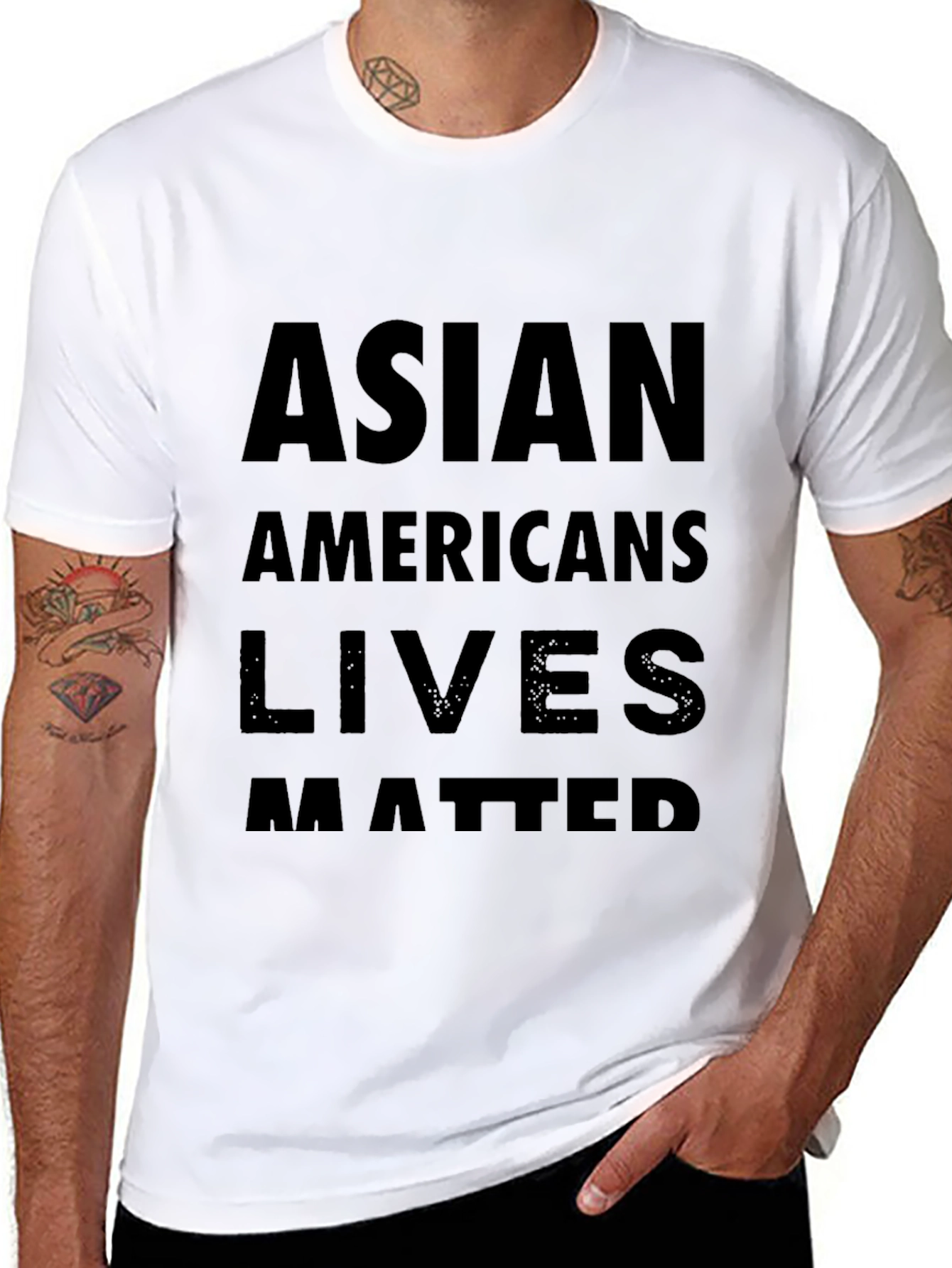 Asian Americans Lives Matter Graphic T-Shirt