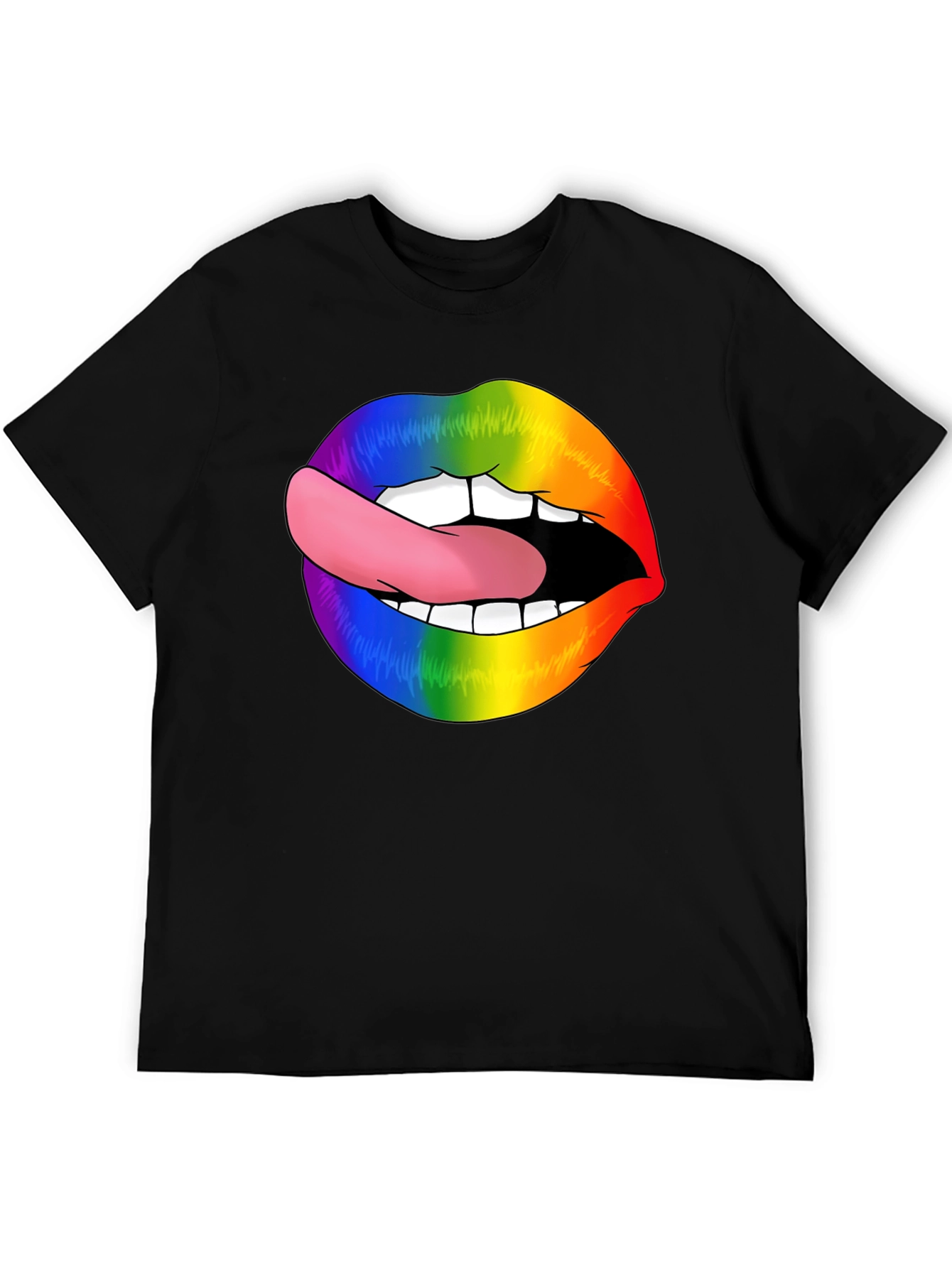 Rainbow Lips Tongue Out T-Shirt