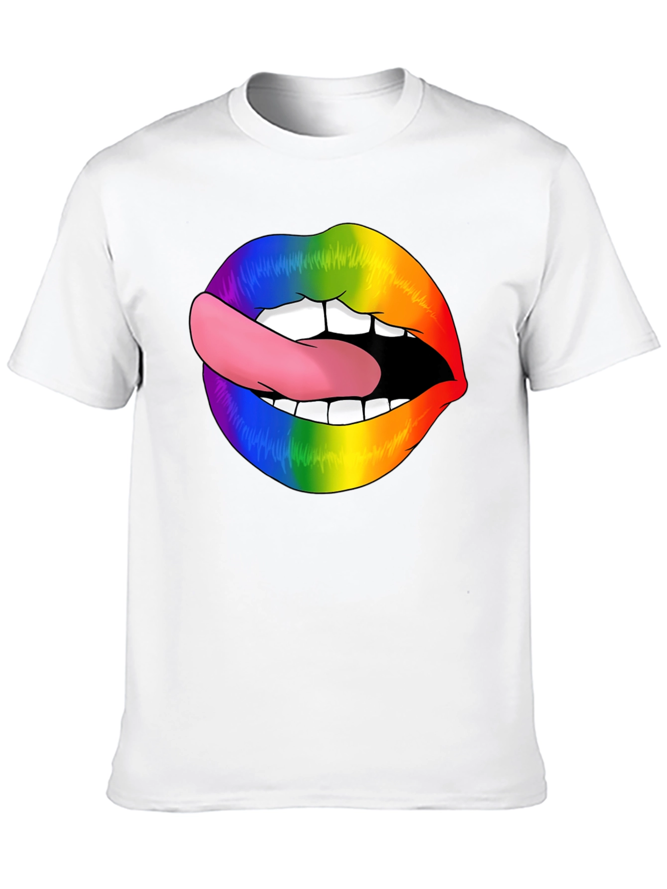 Rainbow Lips Tongue Out T-Shirt