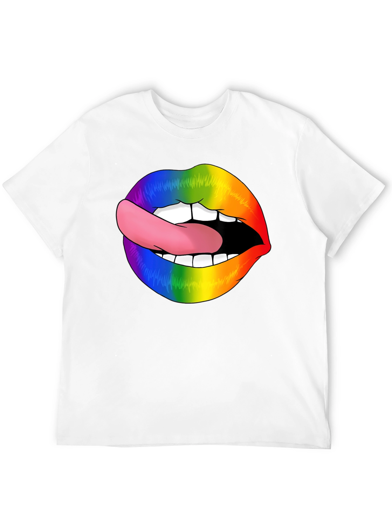 Rainbow Lips Tongue Out T-Shirt