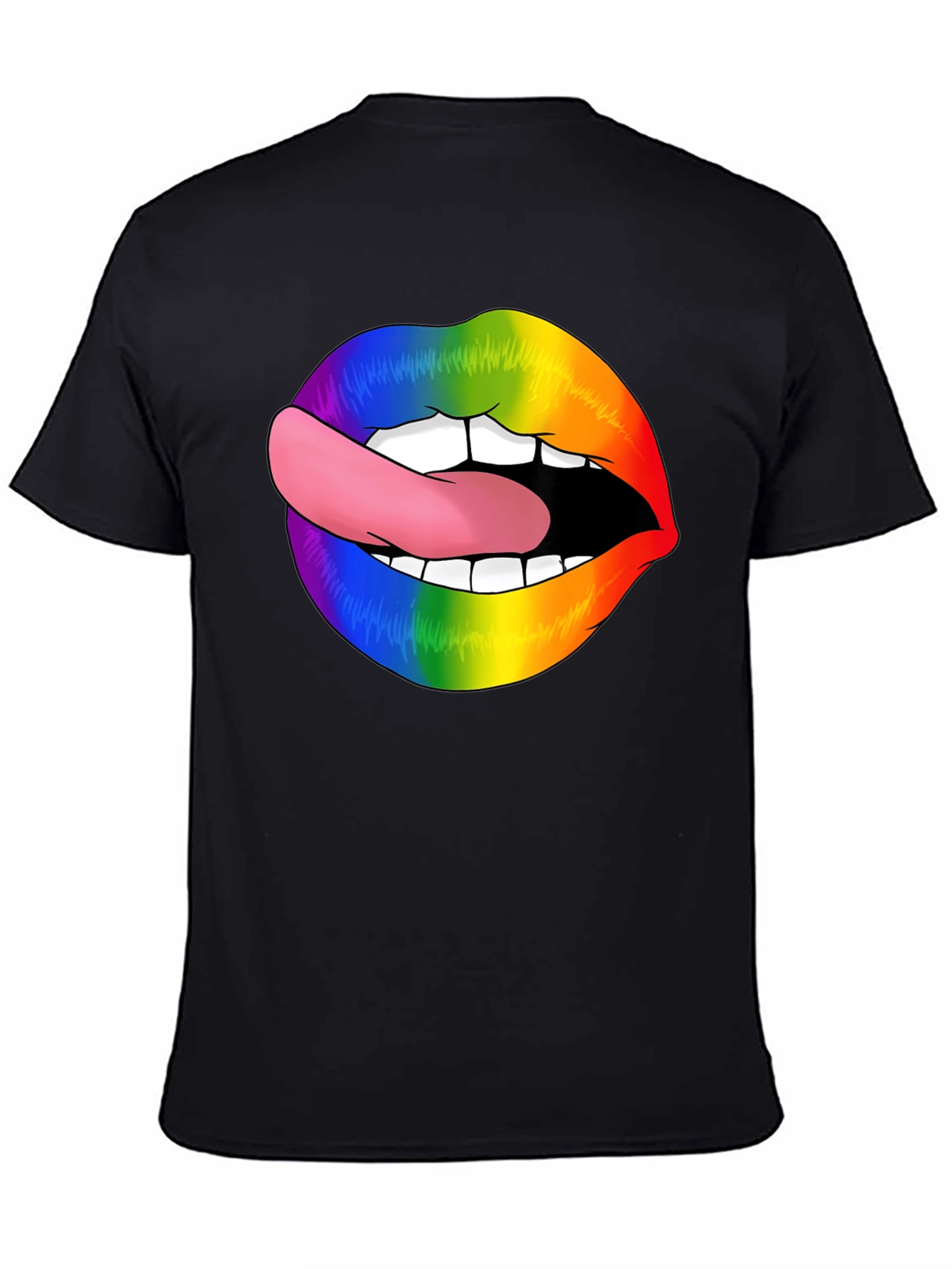 Rainbow Lips Tongue Out T-Shirt